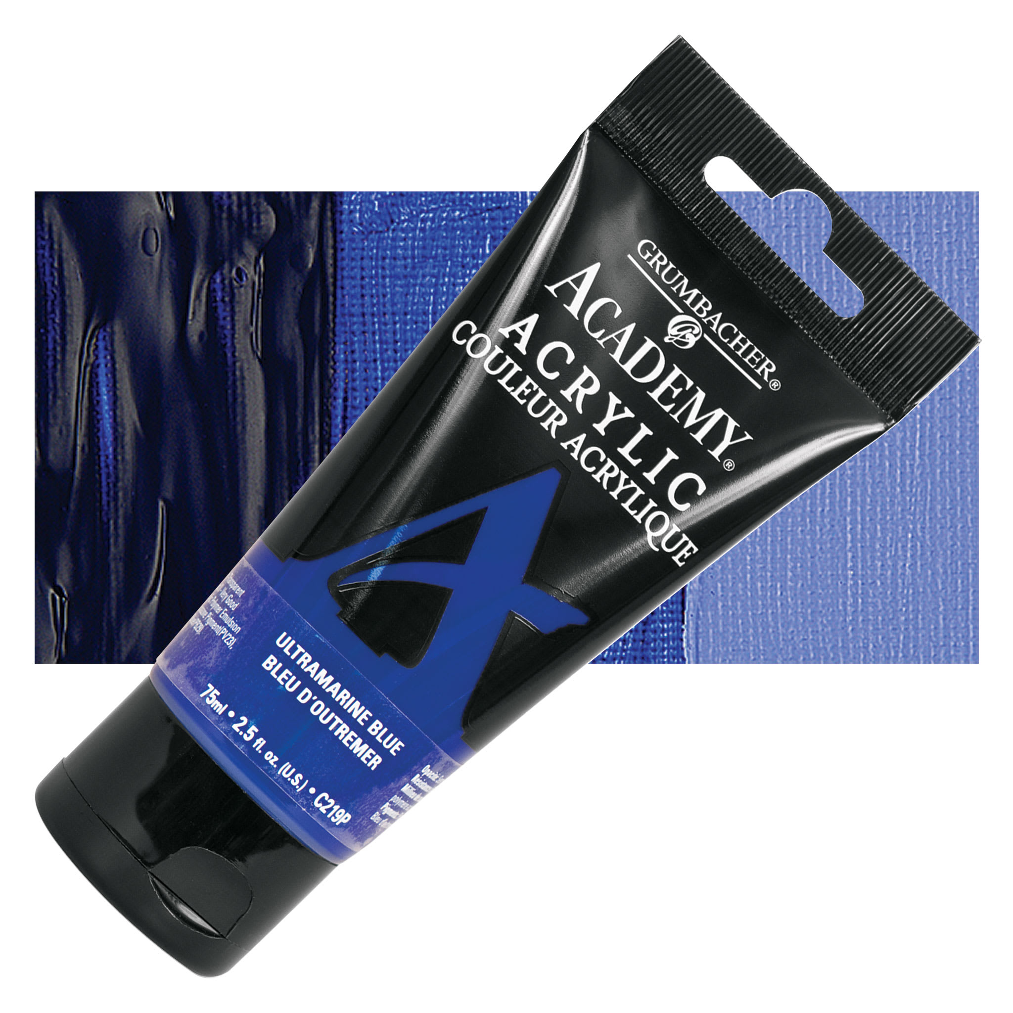 Grumbacher Academy Acrylic - Ultramarine Blue, 75 ml tube