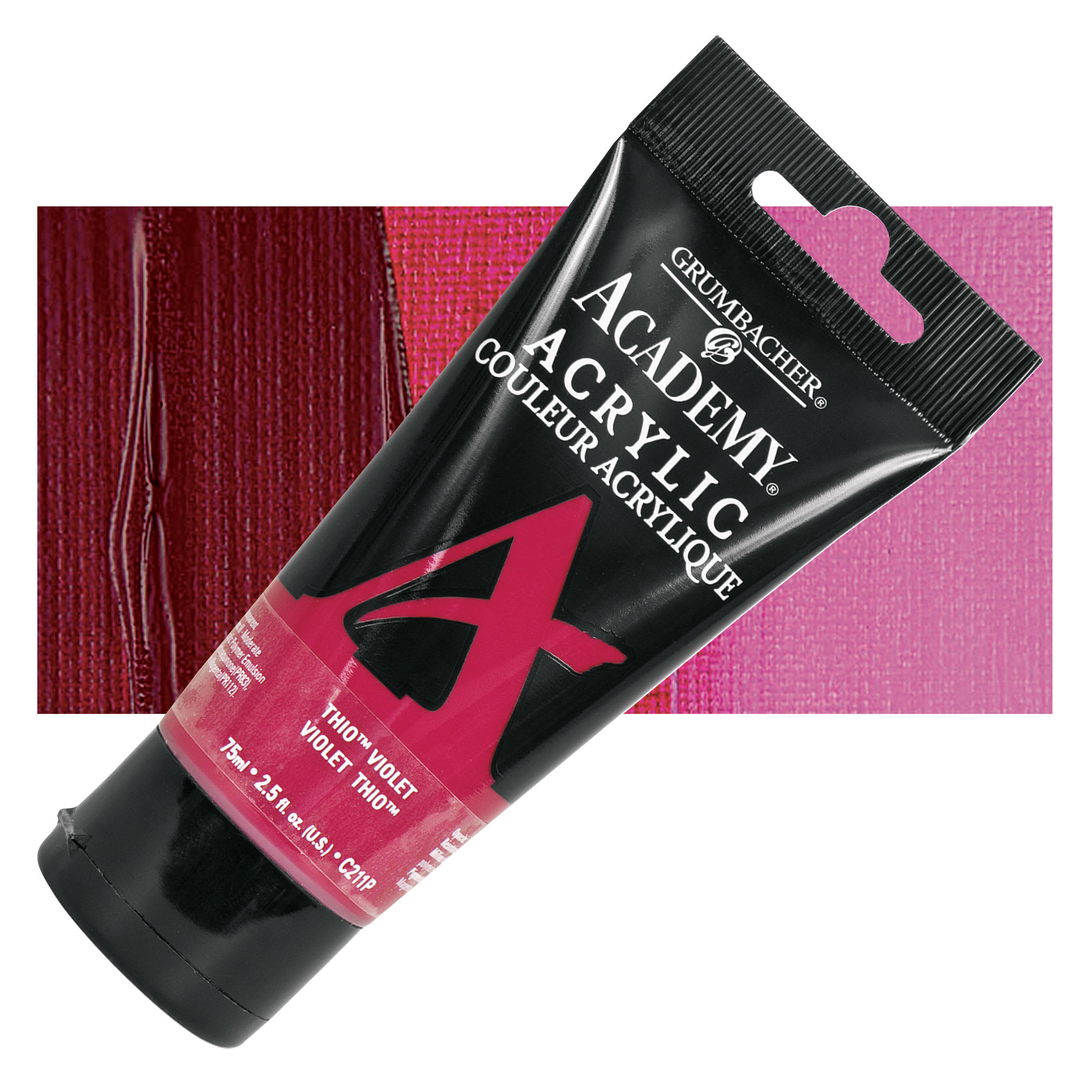 Grumbacher Academy Acrylic - Thio Violet, 75 ml tube