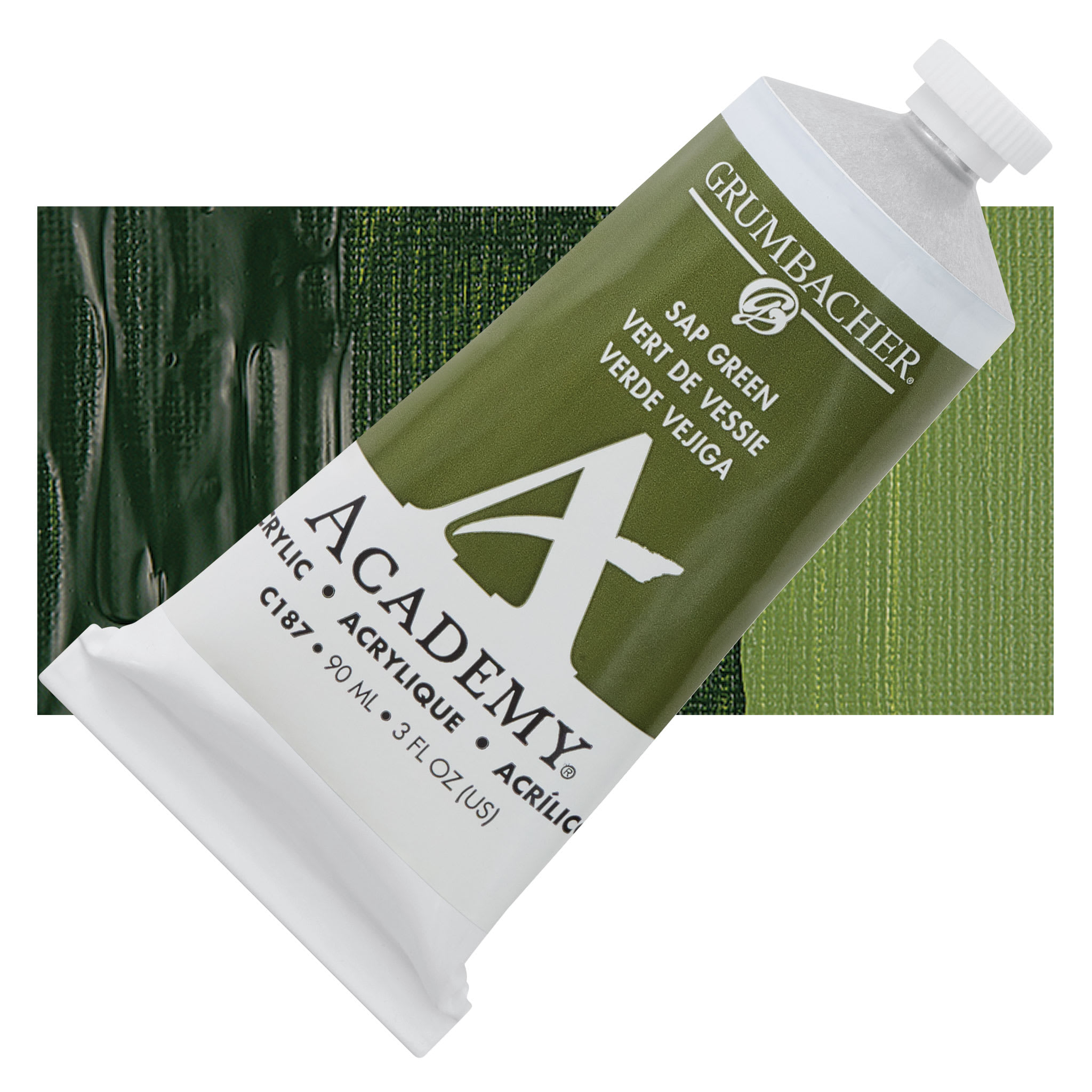 Grumbacher Academy Acrylic - Sap Green, 90 ml tube