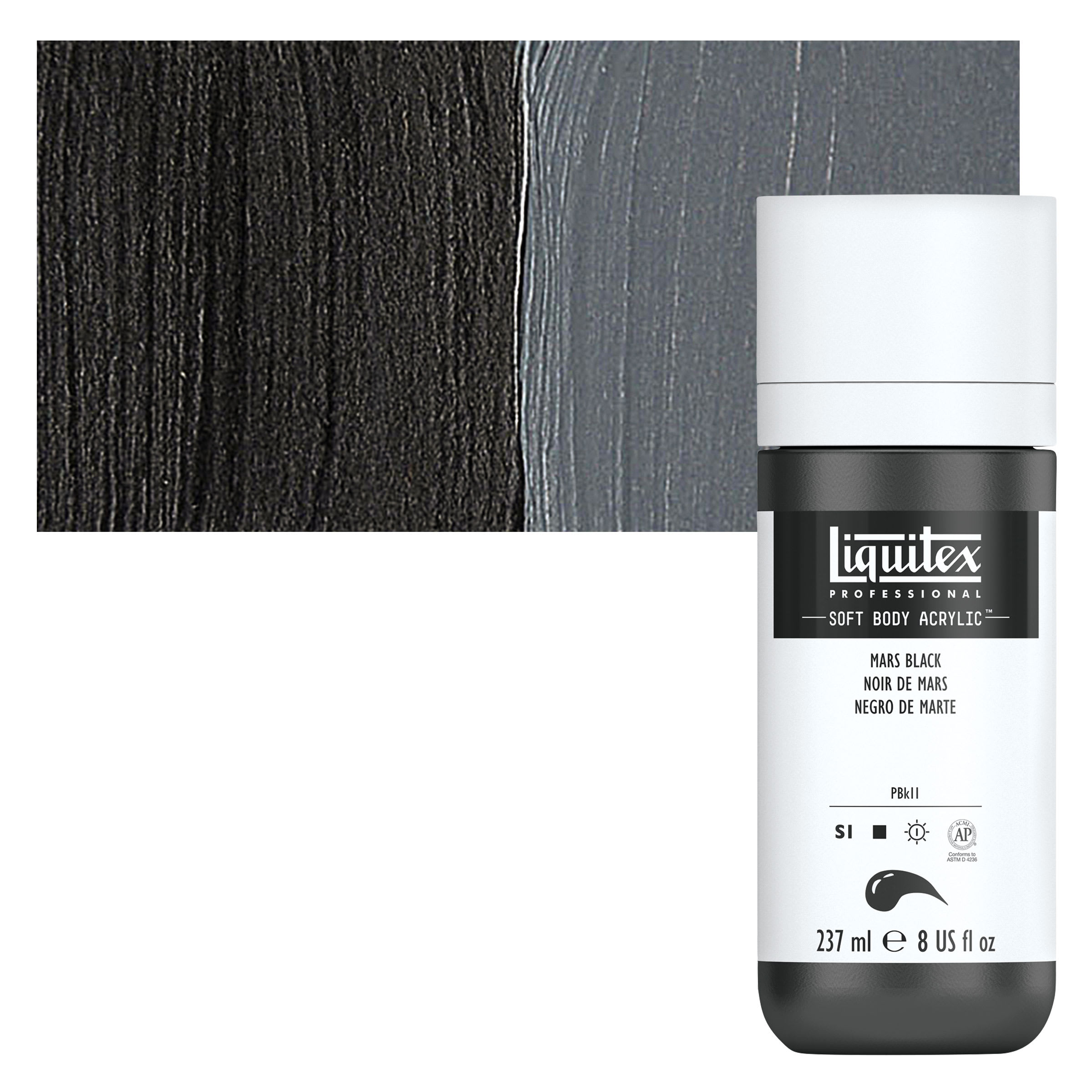Liquitex Soft Body Artist Acrylics - Mars Black, 237 ml
