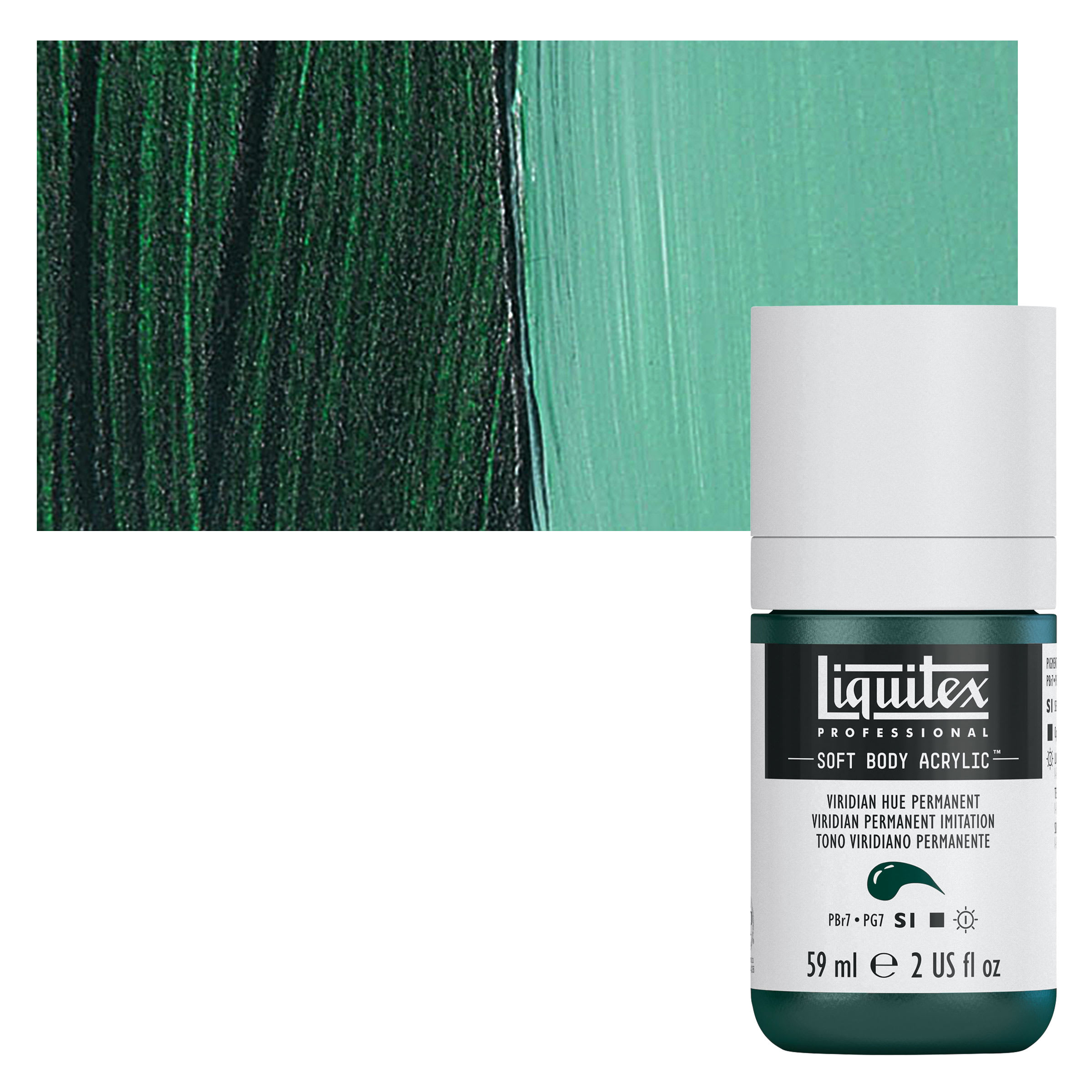 Liquitex Soft Body Artist Acrylics - Viridian Hue Permanent, 2 oz