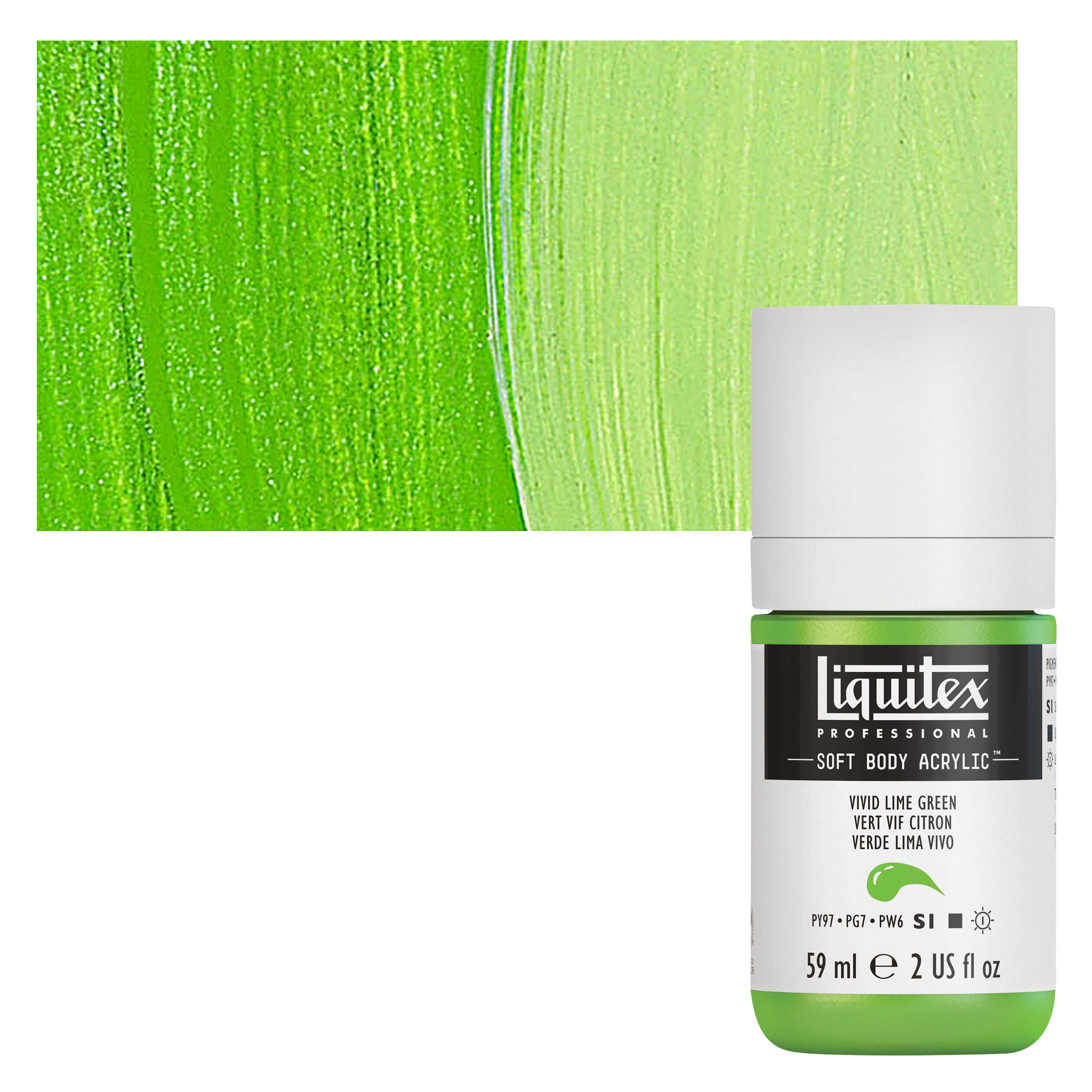 Liquitex® Professional Soft Body Acrylic Bottle, 2 oz Paint in Vivid Lime Green