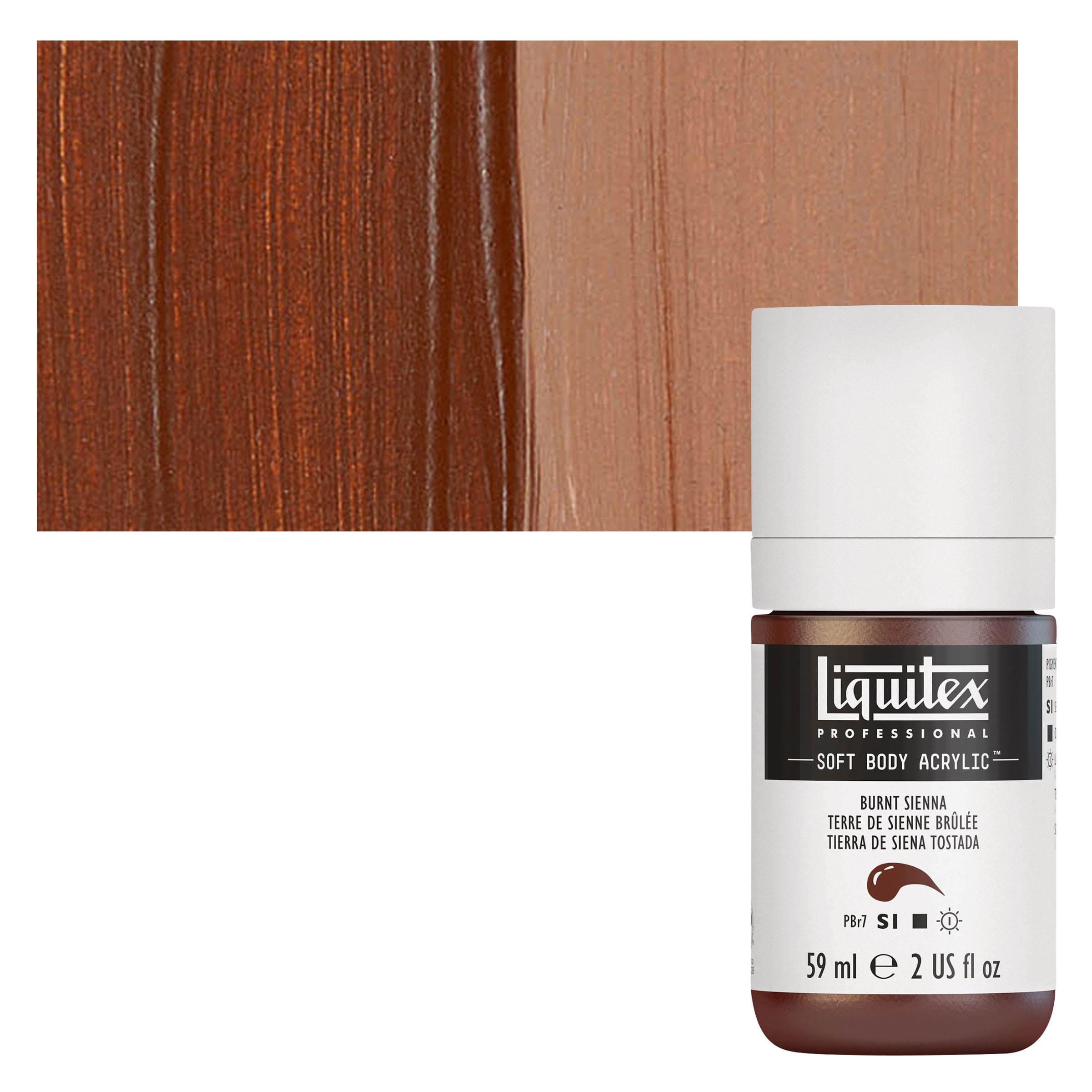 Liquitex® Professional Soft Body Acrylic Bottle, 2 oz Paint in Burnt Sienna
