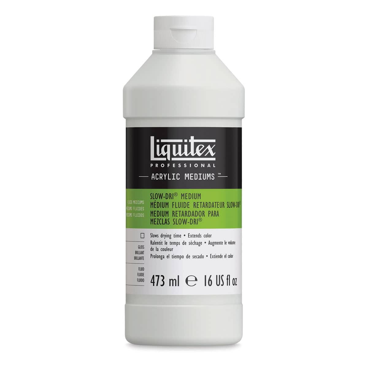 Liquitex Fluids Slow-Dri Medium - 16 oz bottle