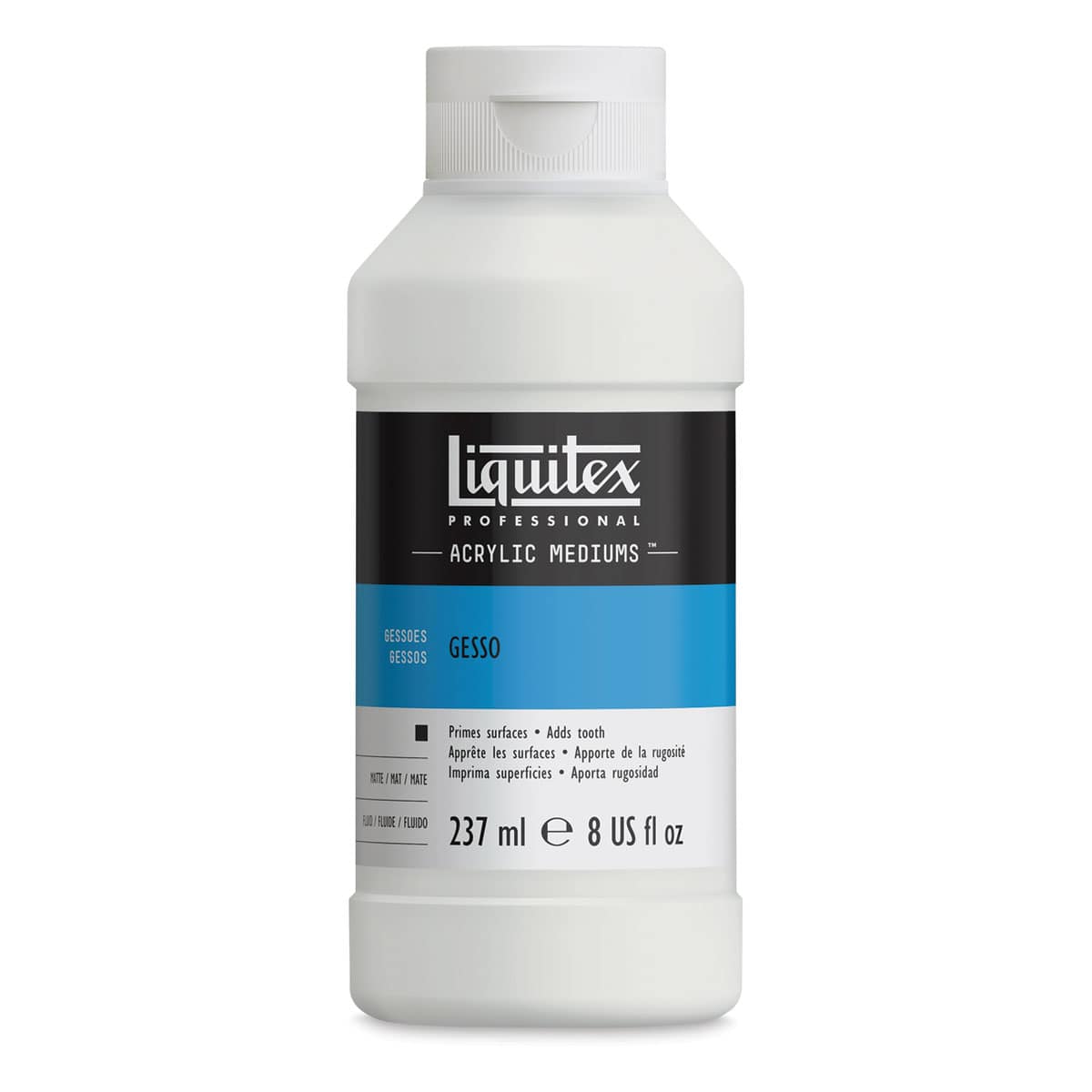 Liquitex Acrylic Gesso - White, 8 oz bottle