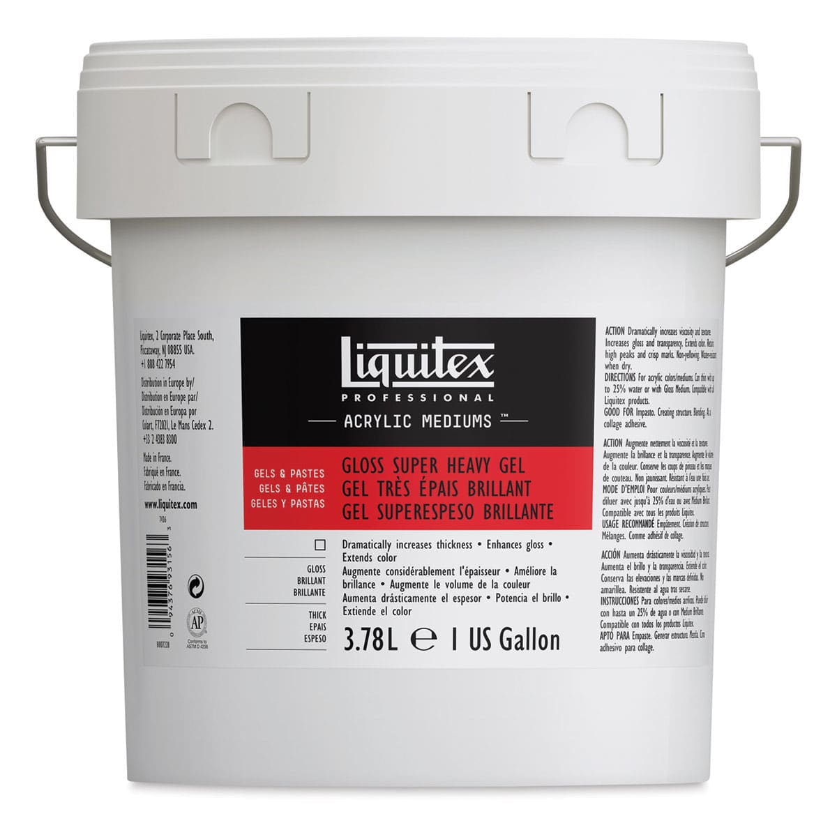 Liquitex Medium - Super Heavy Gel Medium. Gloss, 128 oz