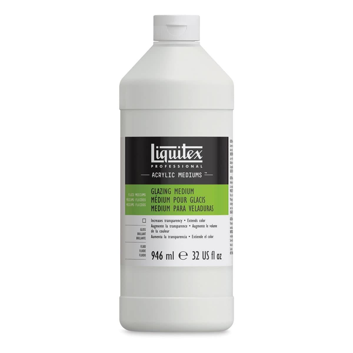 Liquitex Fluids Acrylic Glazing Medium - 32 oz jar