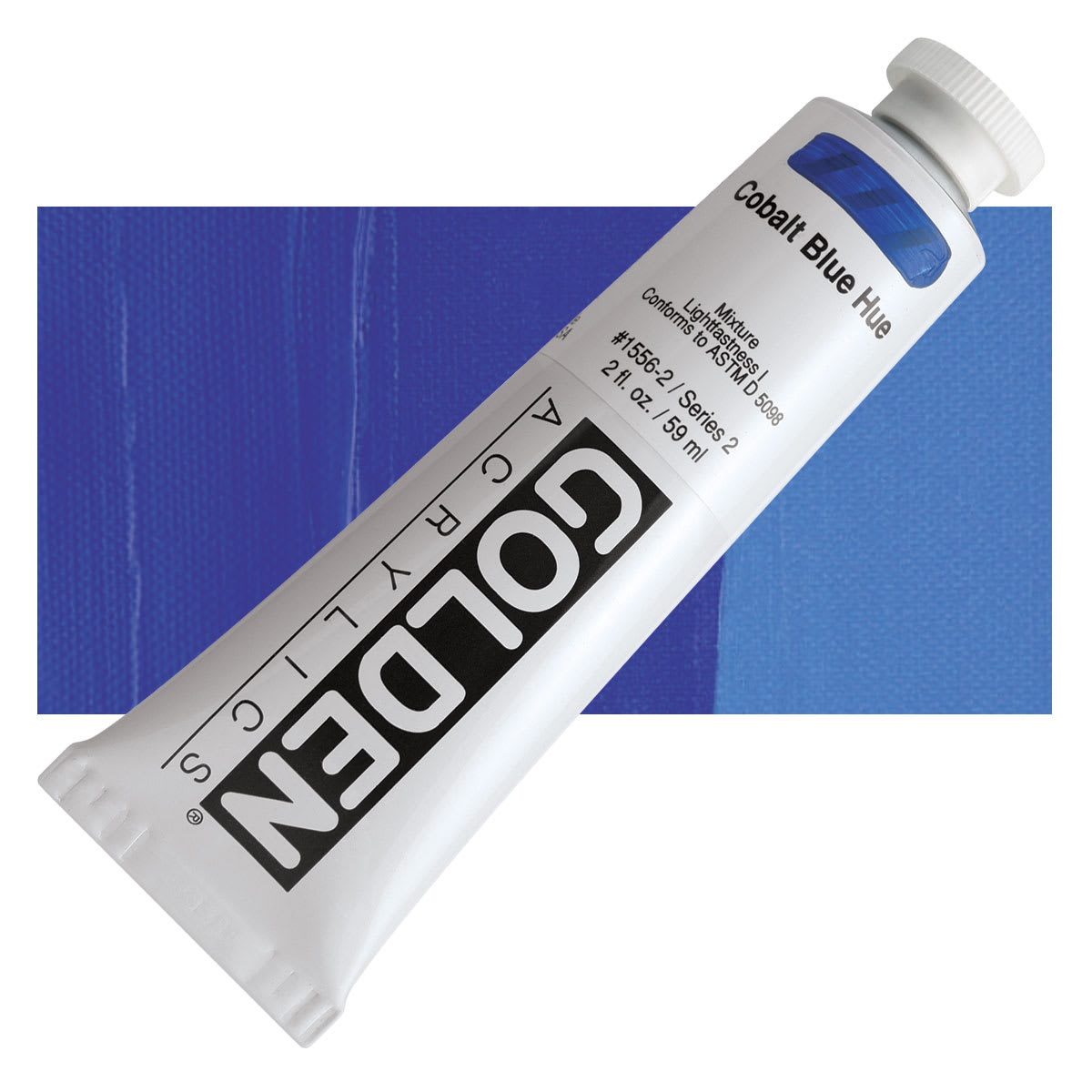 Golden Heavy Body Artist Acrylics - Cobalt Blue Hue, 2 oz Tube
