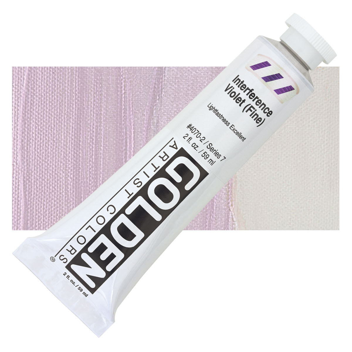 Golden Iridescent And Interference Acrylic Paints Interference Violet Fine 2 Oz. (67855)