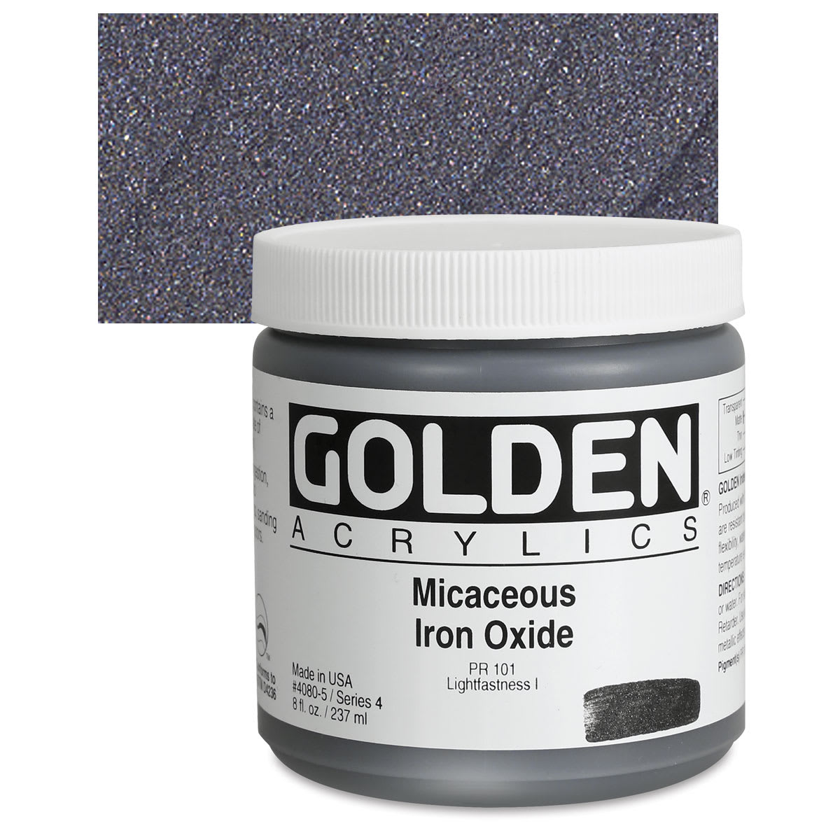 Golden Special Iridescent Acrylics - Micaceous Iron Oxide, 8 oz