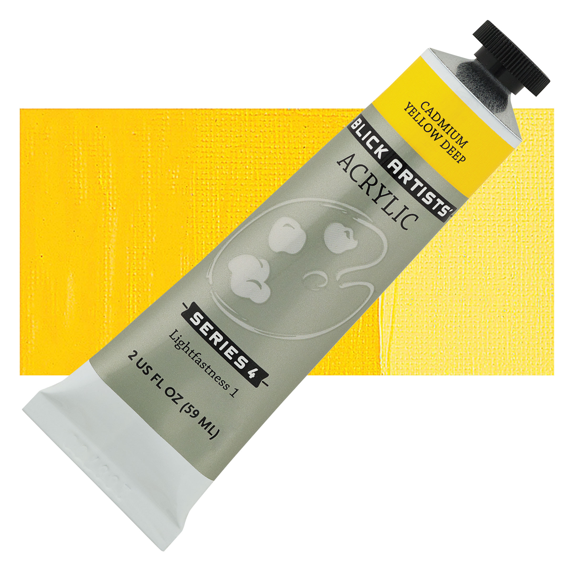 Blick Artists' Acrylic - Cadmium Yellow Deep, 2 oz tube