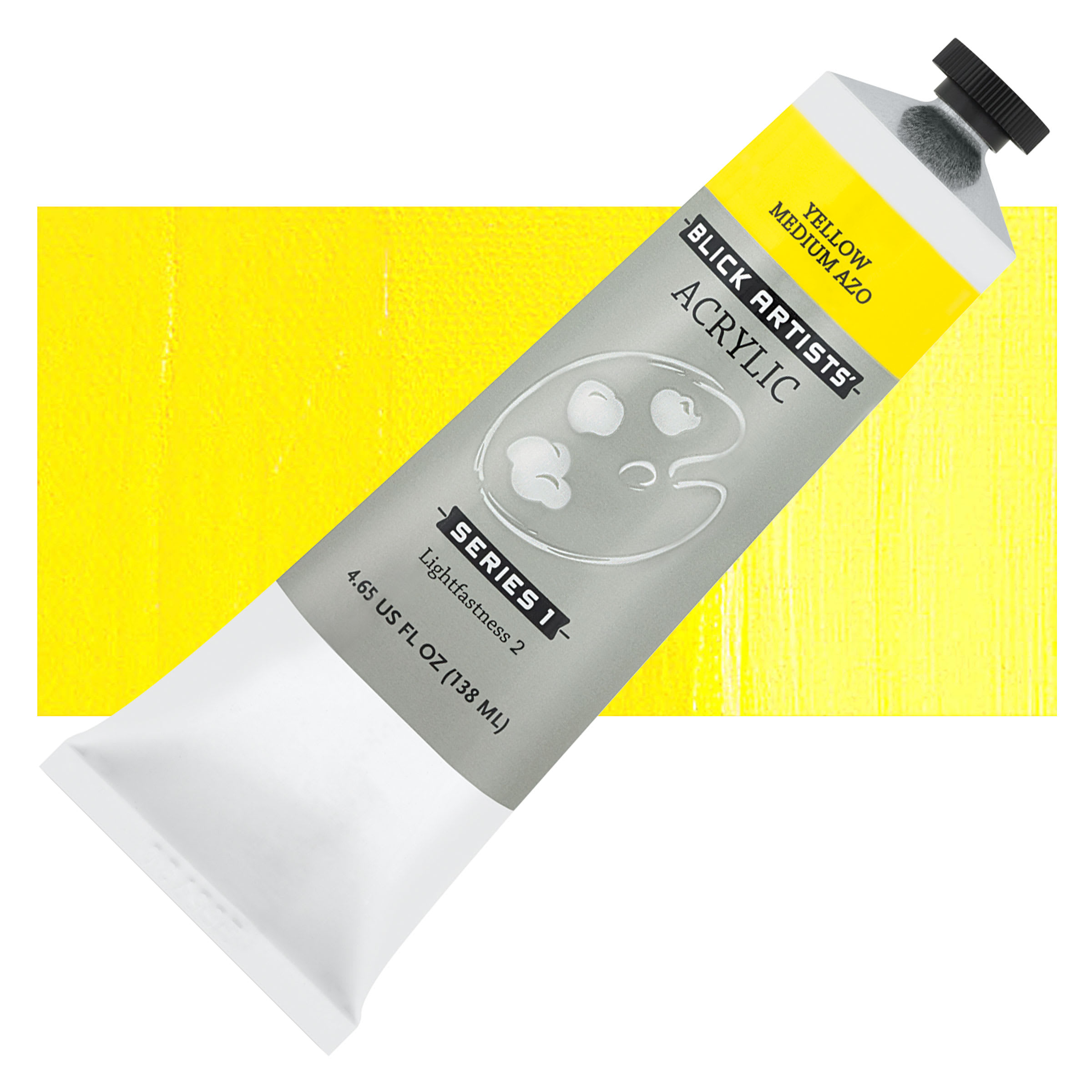 Blick Artists' Acrylic - Yellow Medium Azo, 4.65 oz tube