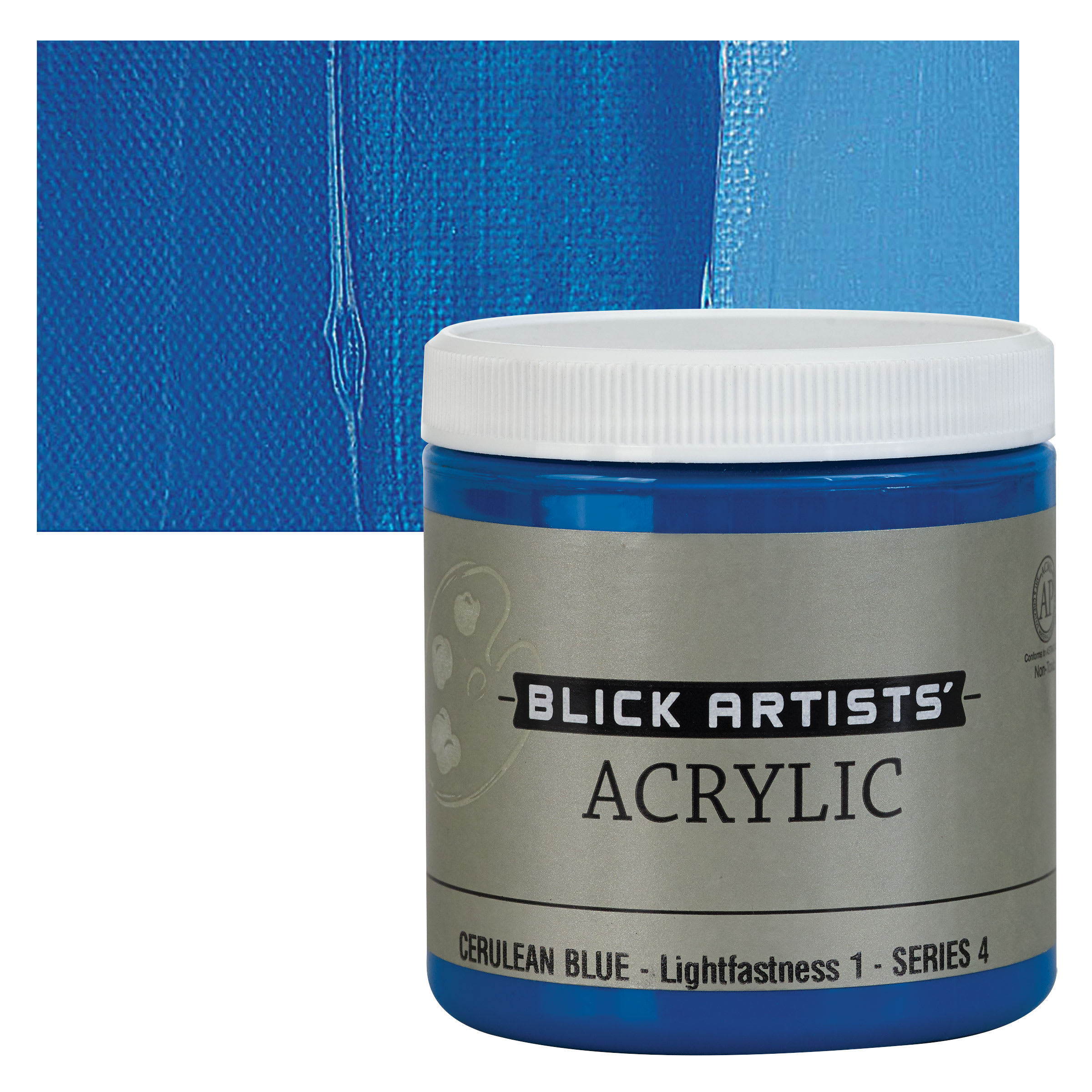 Blick Artists' Acrylic - Cerulean Blue, 8 oz jar
