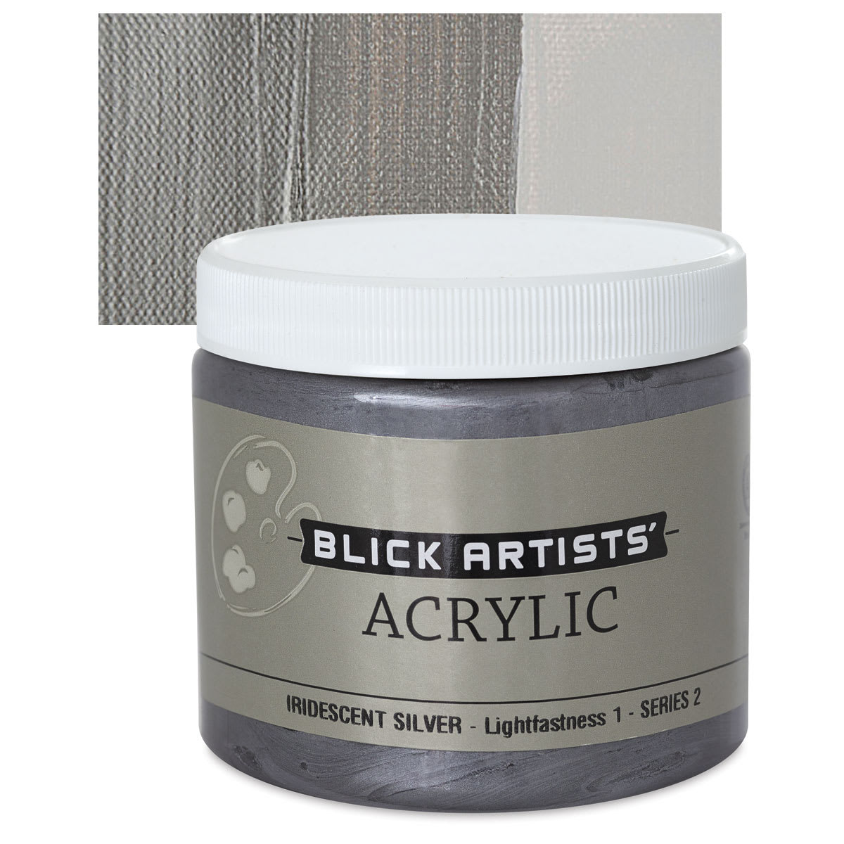 Blick Artists' Acrylic - Iridescent Silver, 16 oz jar