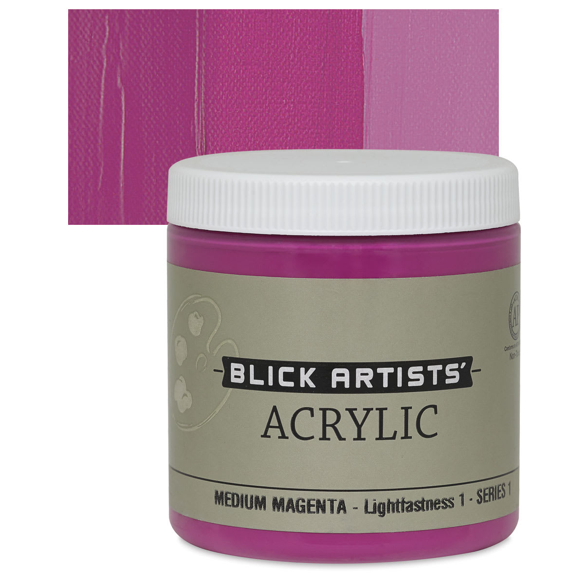 Blick Artists' Acrylic - Medium Magenta, 8 oz jar