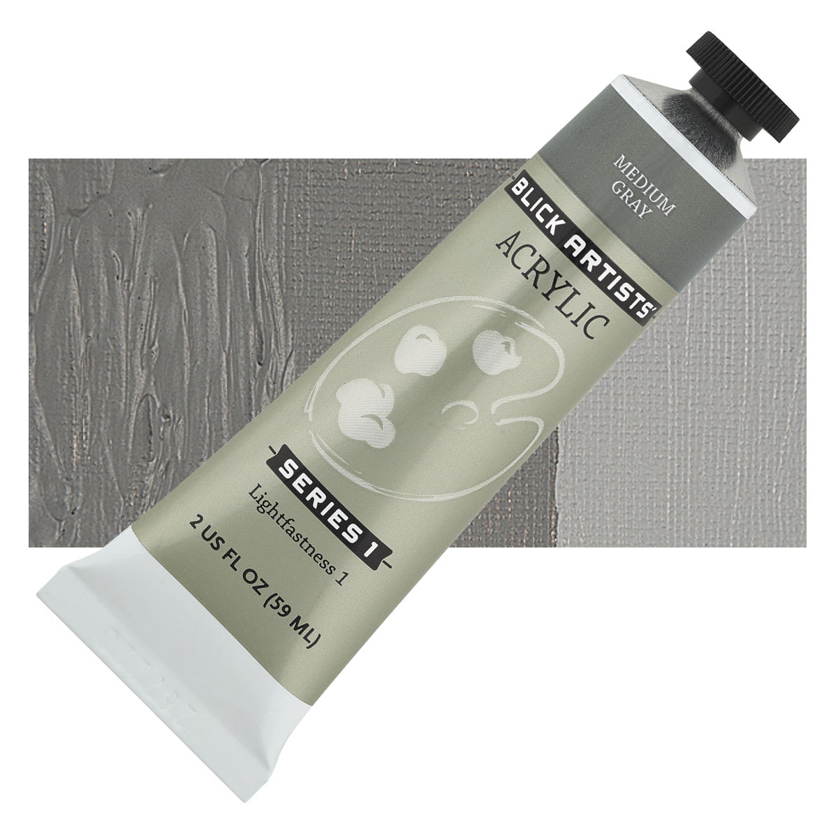 Blick Artists' Acrylic - Medium Gray, 2 oz tube