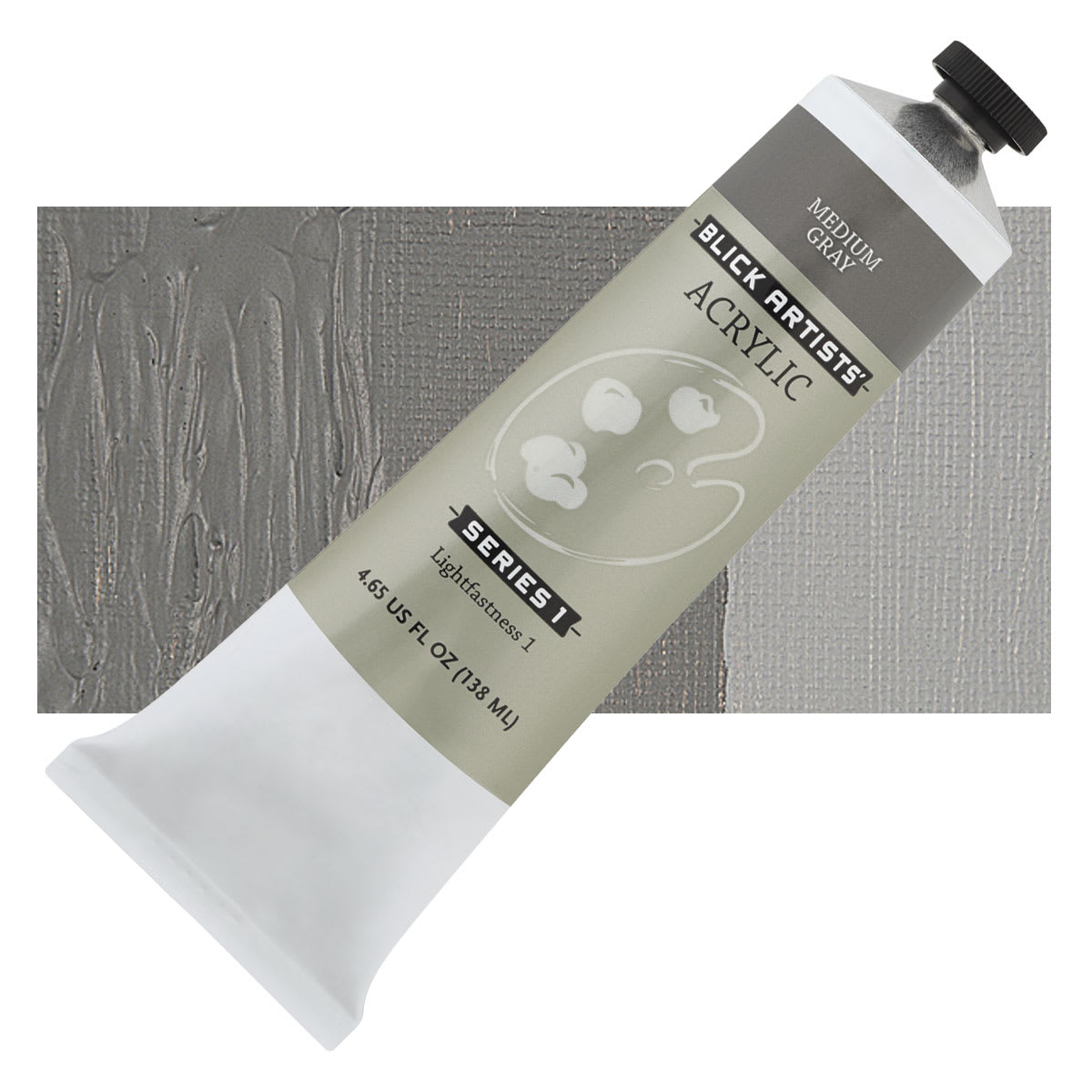 Blick Artists' Acrylic - Medium Gray, 4.65 oz tube