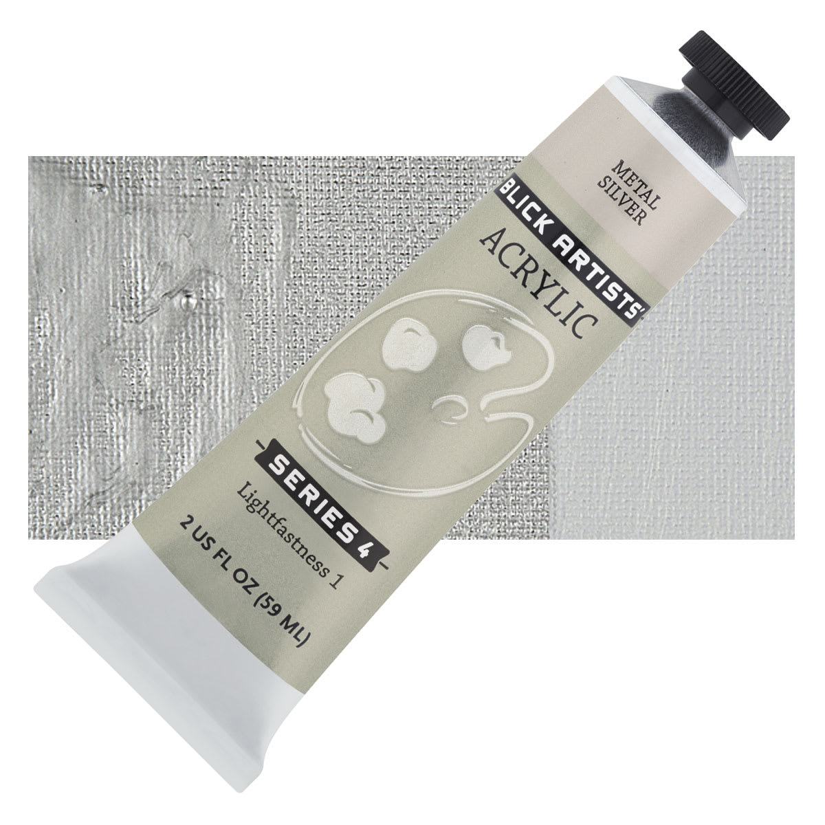 Blick Artists' Acrylic - Metal Silver, 2 oz tube
