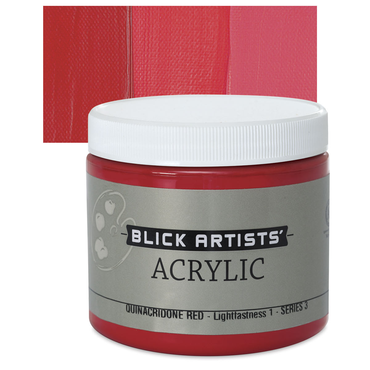 Blick Artists' Acrylic - Quinacridone Red, 16 oz jar