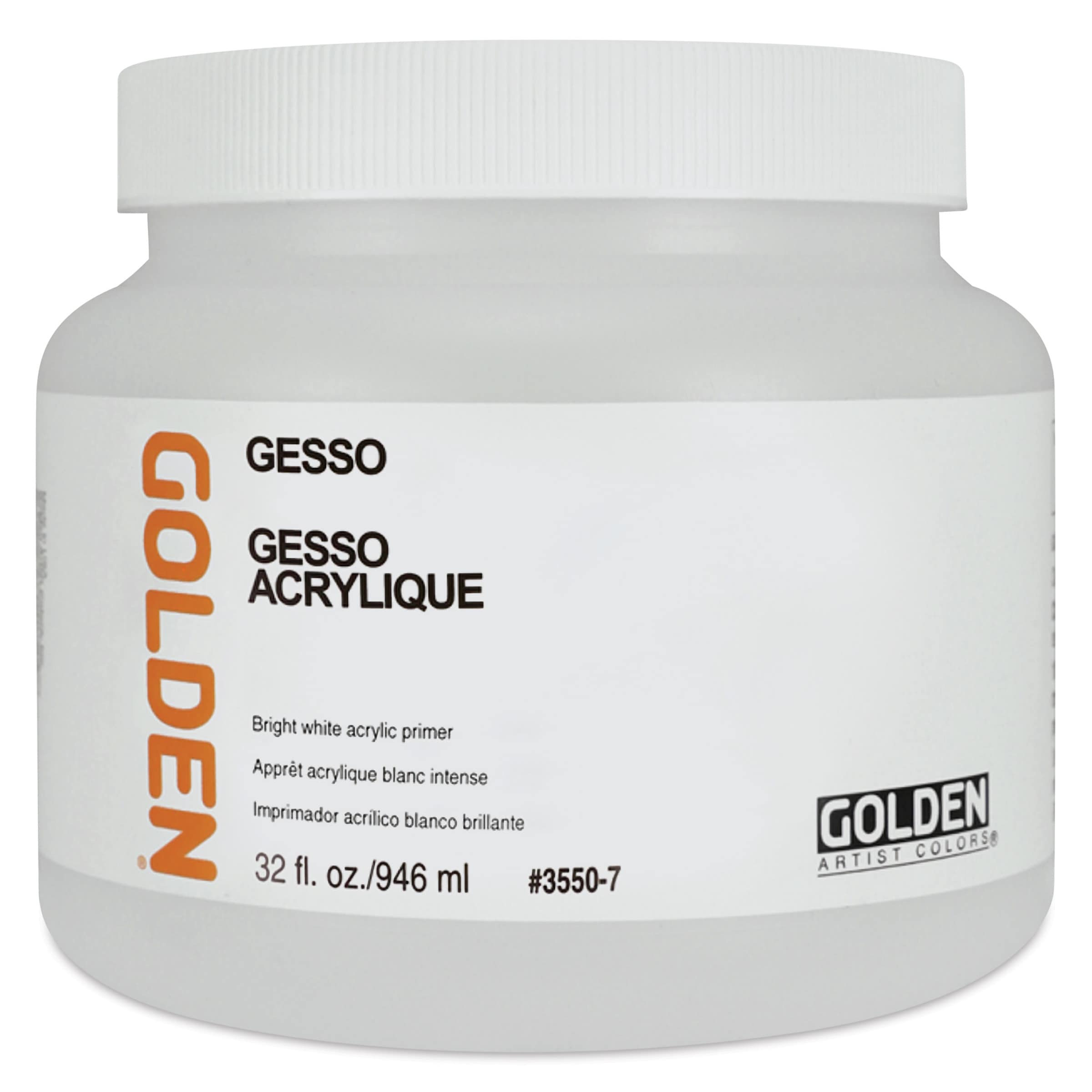 Golden® 32 oz Gesso in White | 32 fl oz