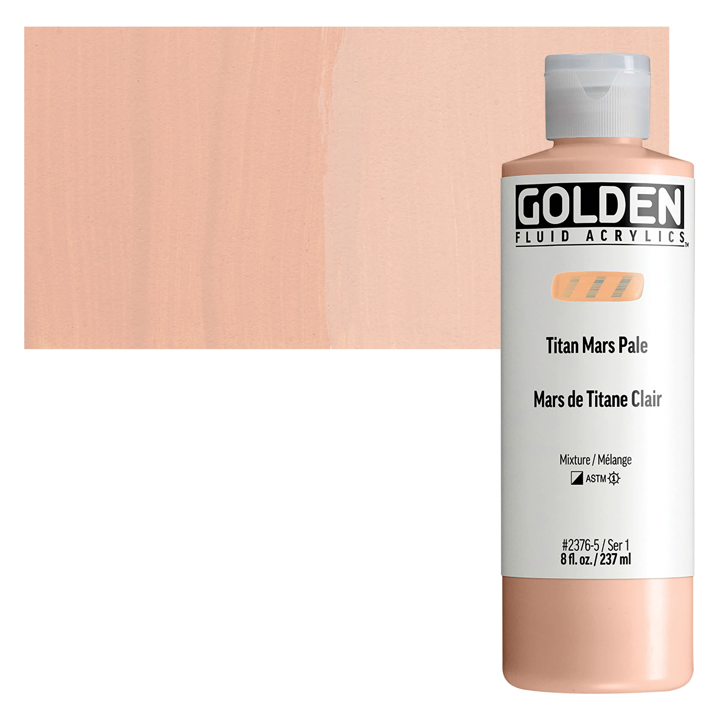 Golden Fluid Acrylic - Titan Mars Pale, 8 oz bottle