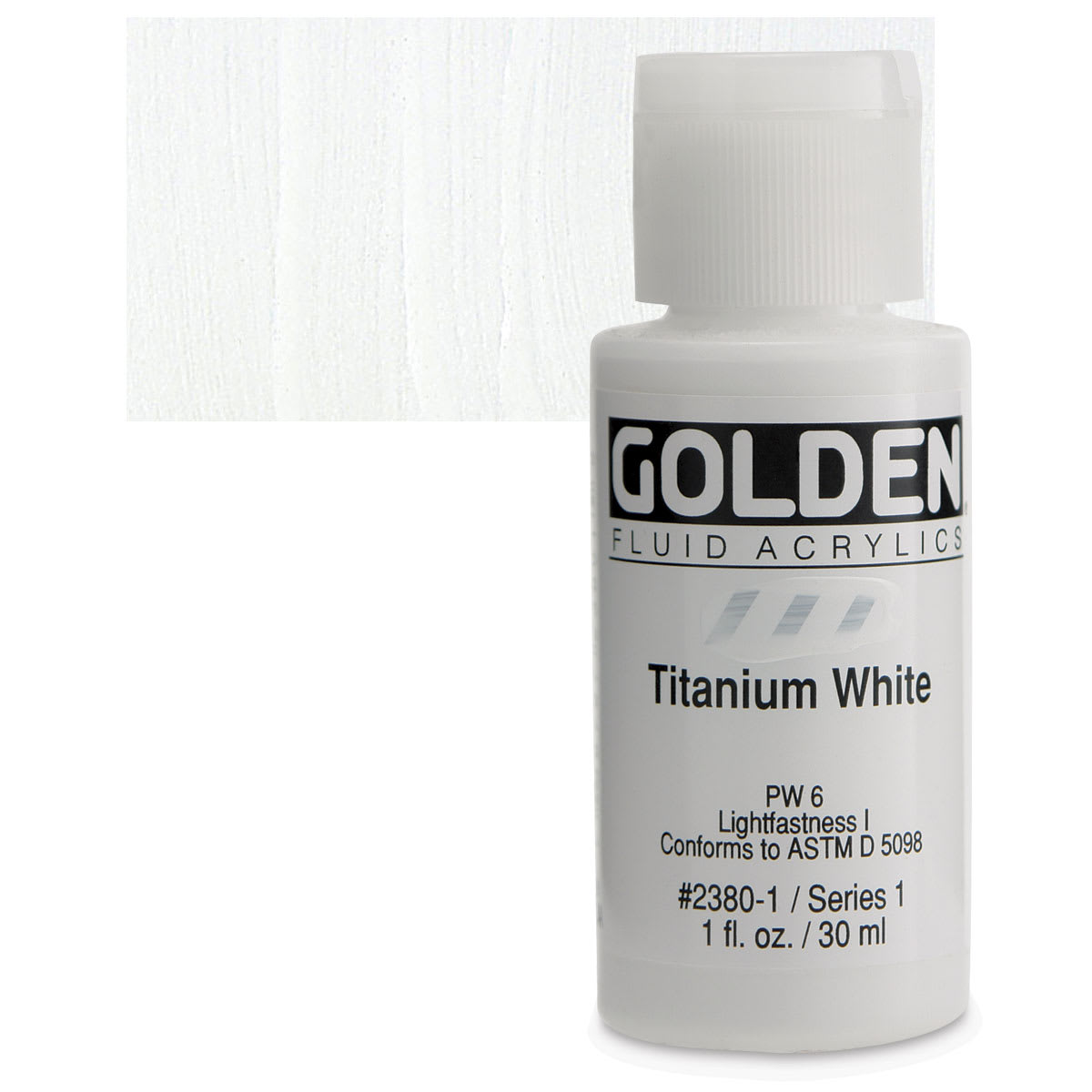 Golden® 1 oz Fluid Acrylics Paint in Titanium White