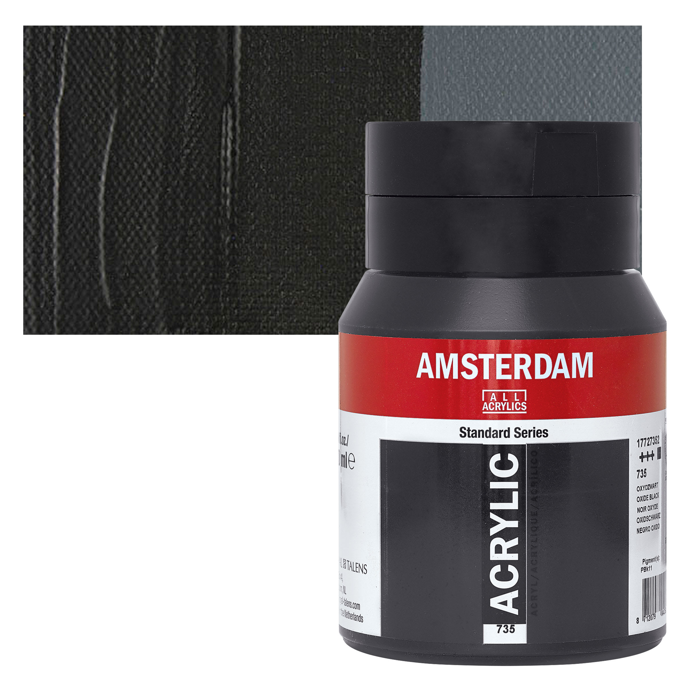 Amsterdam 500 ml Standard Series Acrylic Paint in 735 Oxide Black