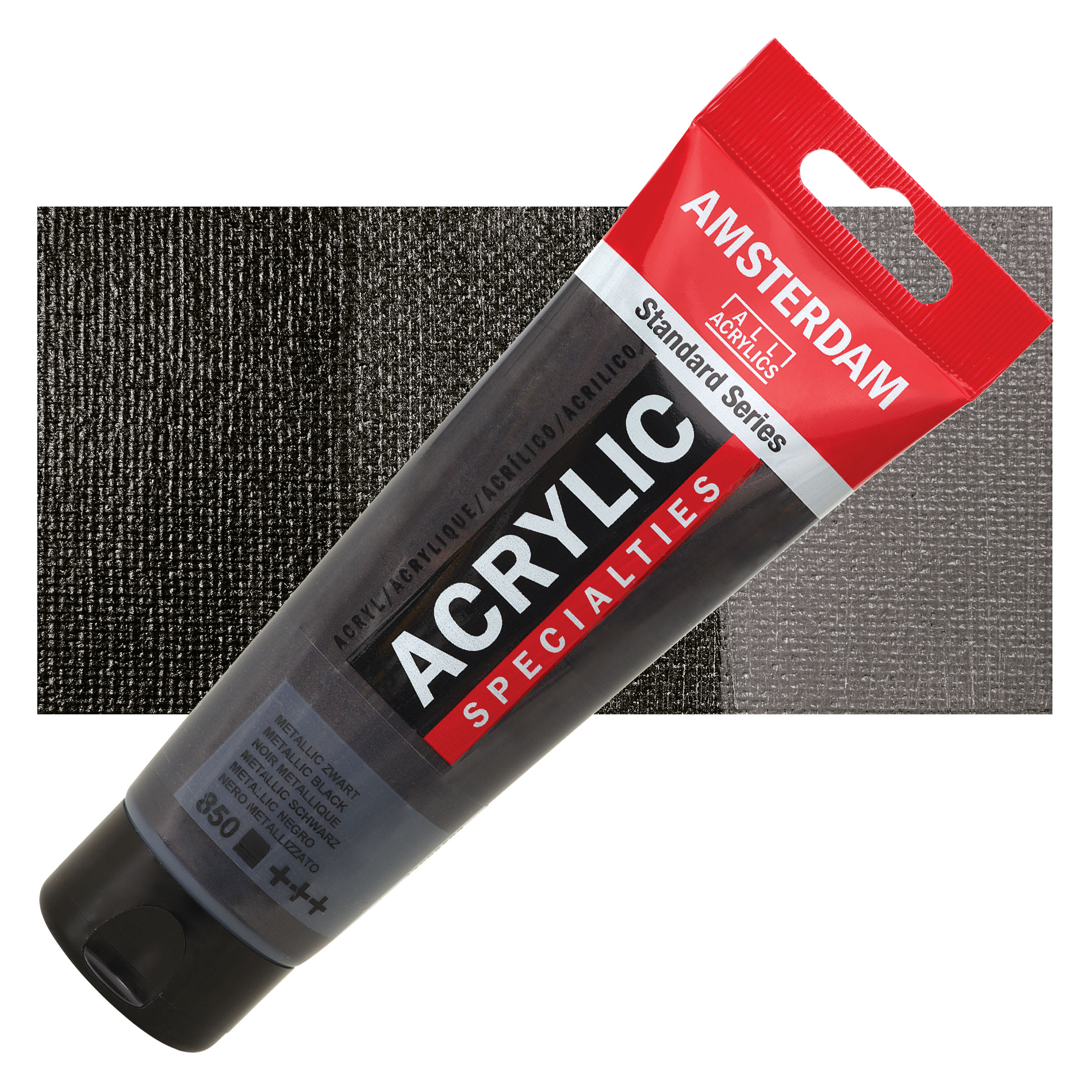 Amsterdam Standard Series Acrylic - Metallic Black, 120 ml tube
