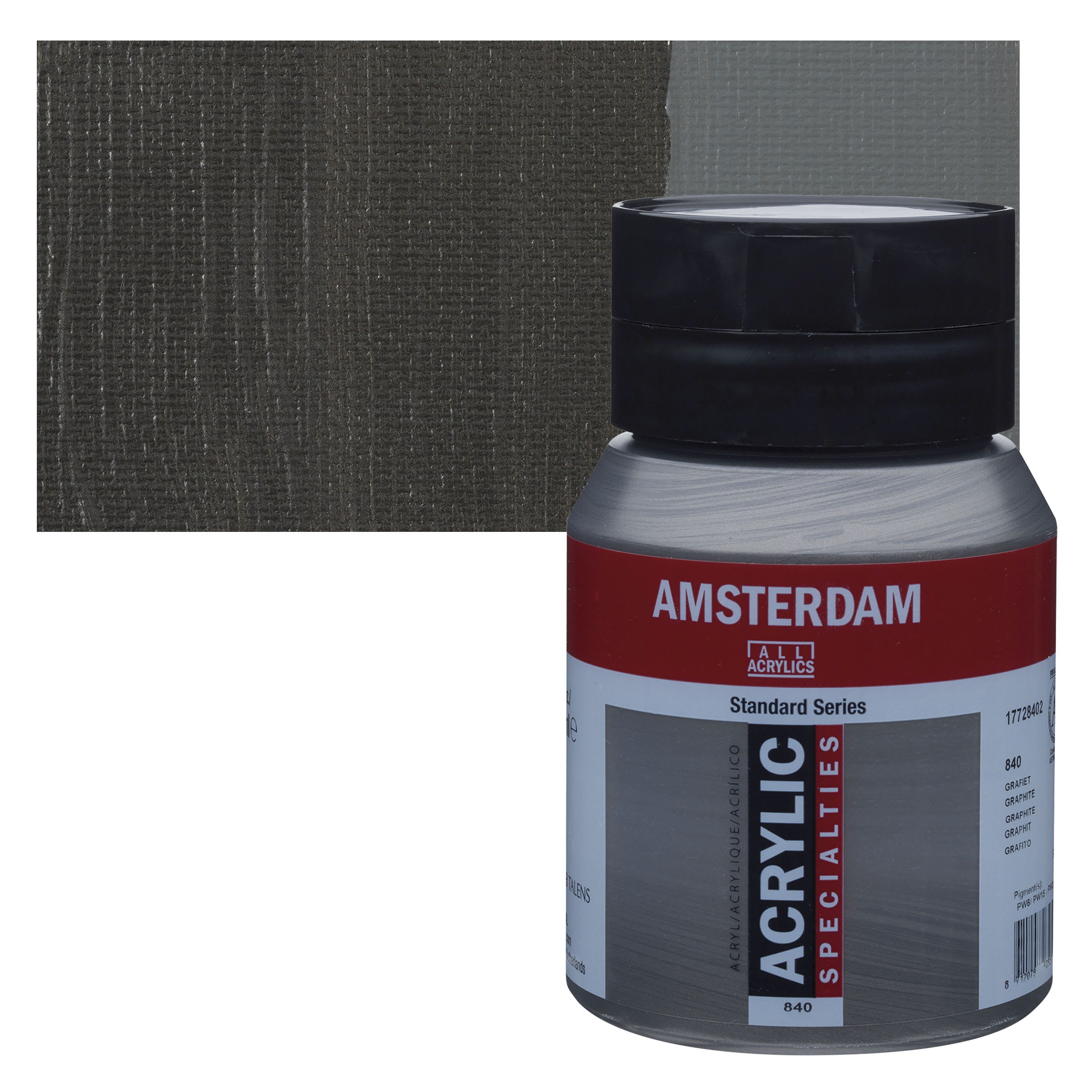 Amsterdam Standard Series Acrylic - Graphite, 500 ml bottle