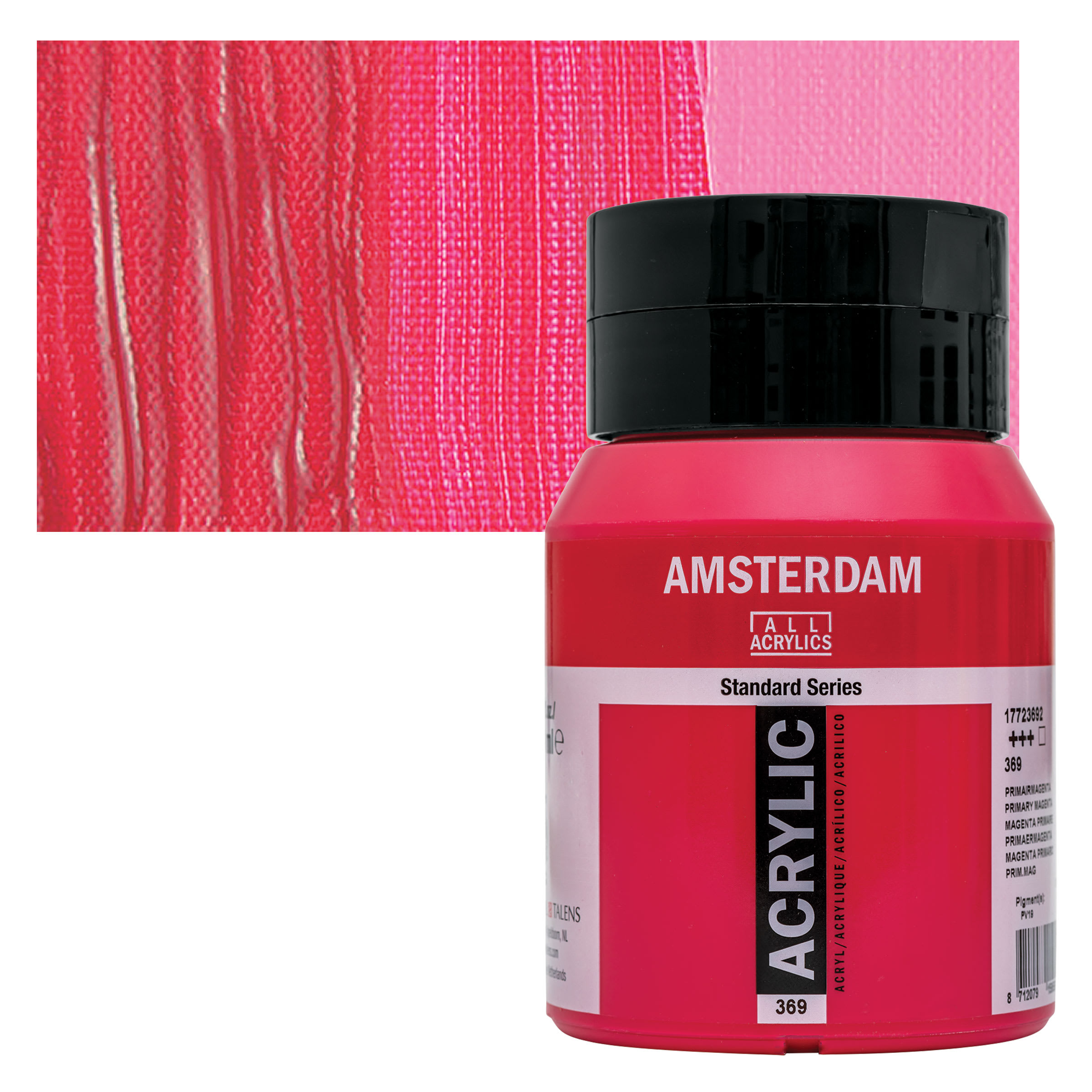 Amsterdam 500 ml Standard Series Acrylic Paint in 369 Primary Magenta