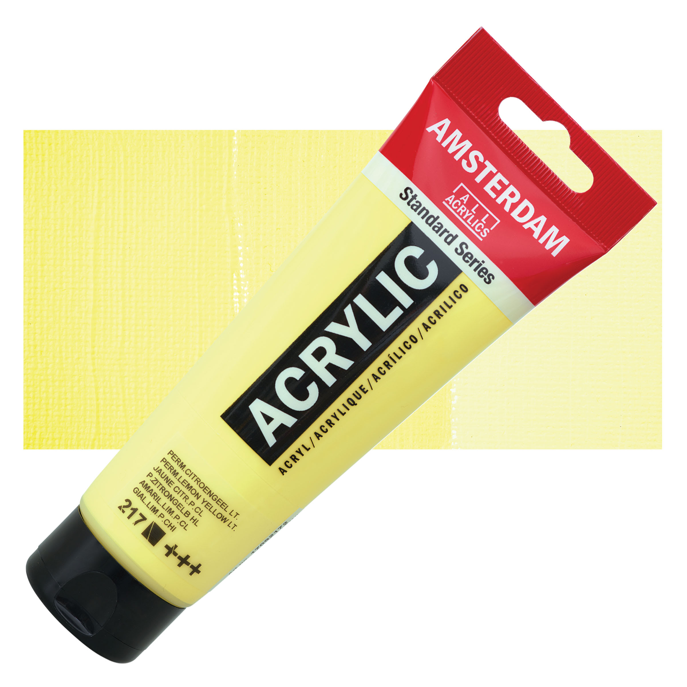 Amsterdam Standard Series Acrylic - Permanent Lemon Yellow Light, 120 ml tube