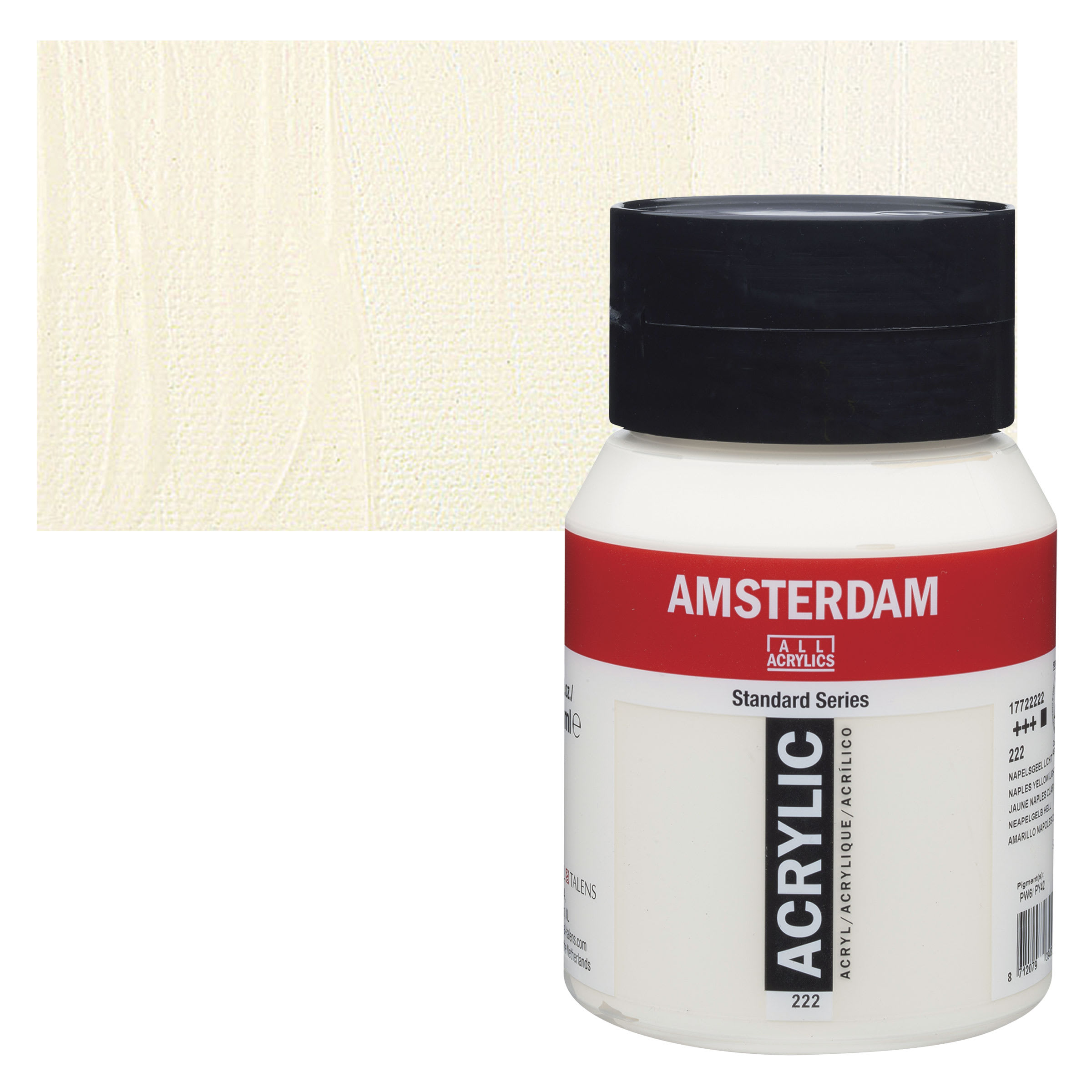Amsterdam Standard Series Acrylic - Naples Yellow Light, 500 ml bottle