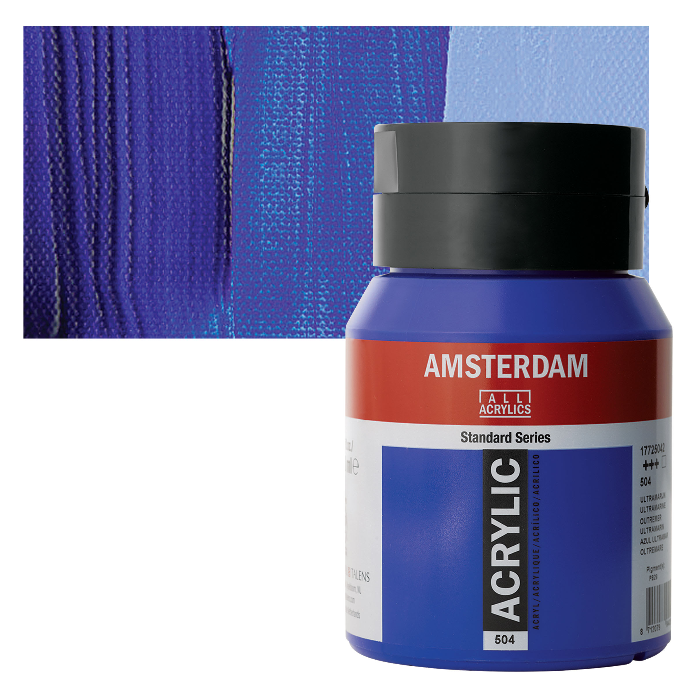 Amsterdam Standard Series Acrylic Paint - Ultramarine, 500 ml, Bottle