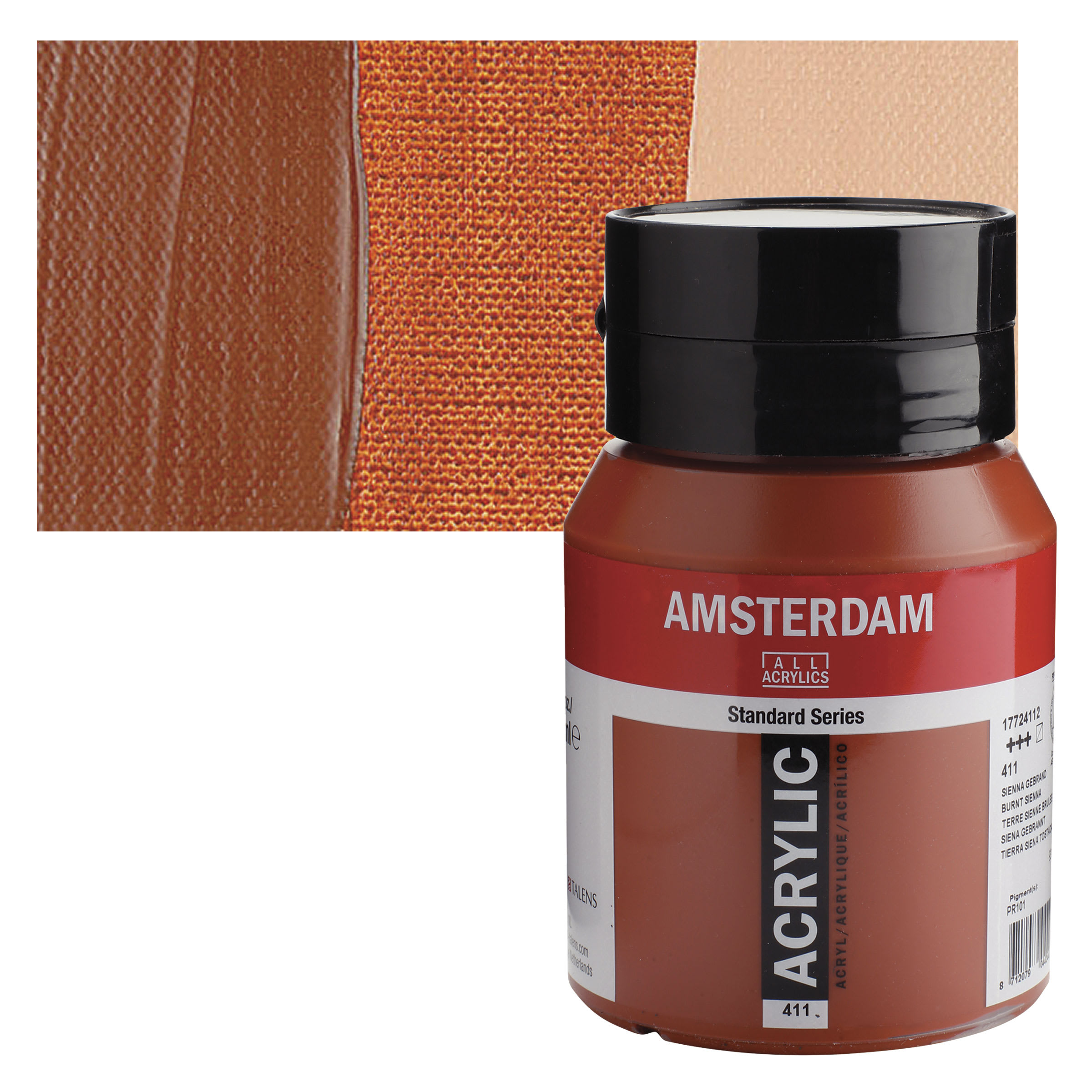 Amsterdam 500 ml Standard Series Acrylic Paint in 411 Burnt Sienna