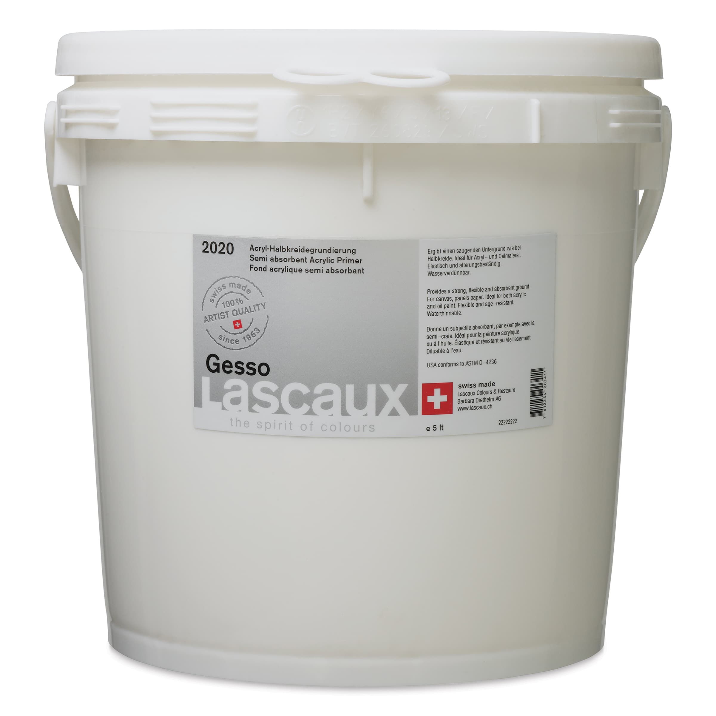 Lascaux Primer Gesso - 5L bucket
