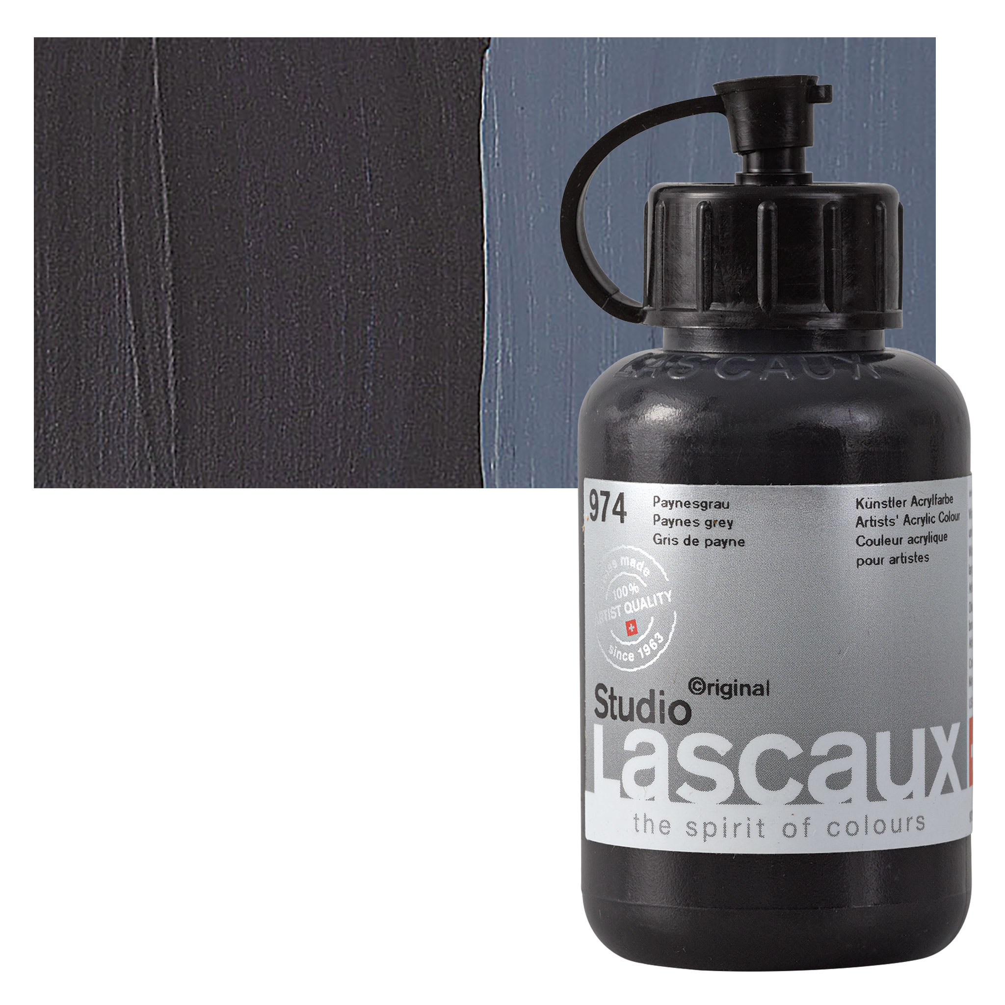 Lascaux Studio Acrylics - Paynes Gray, 85 ml bottle