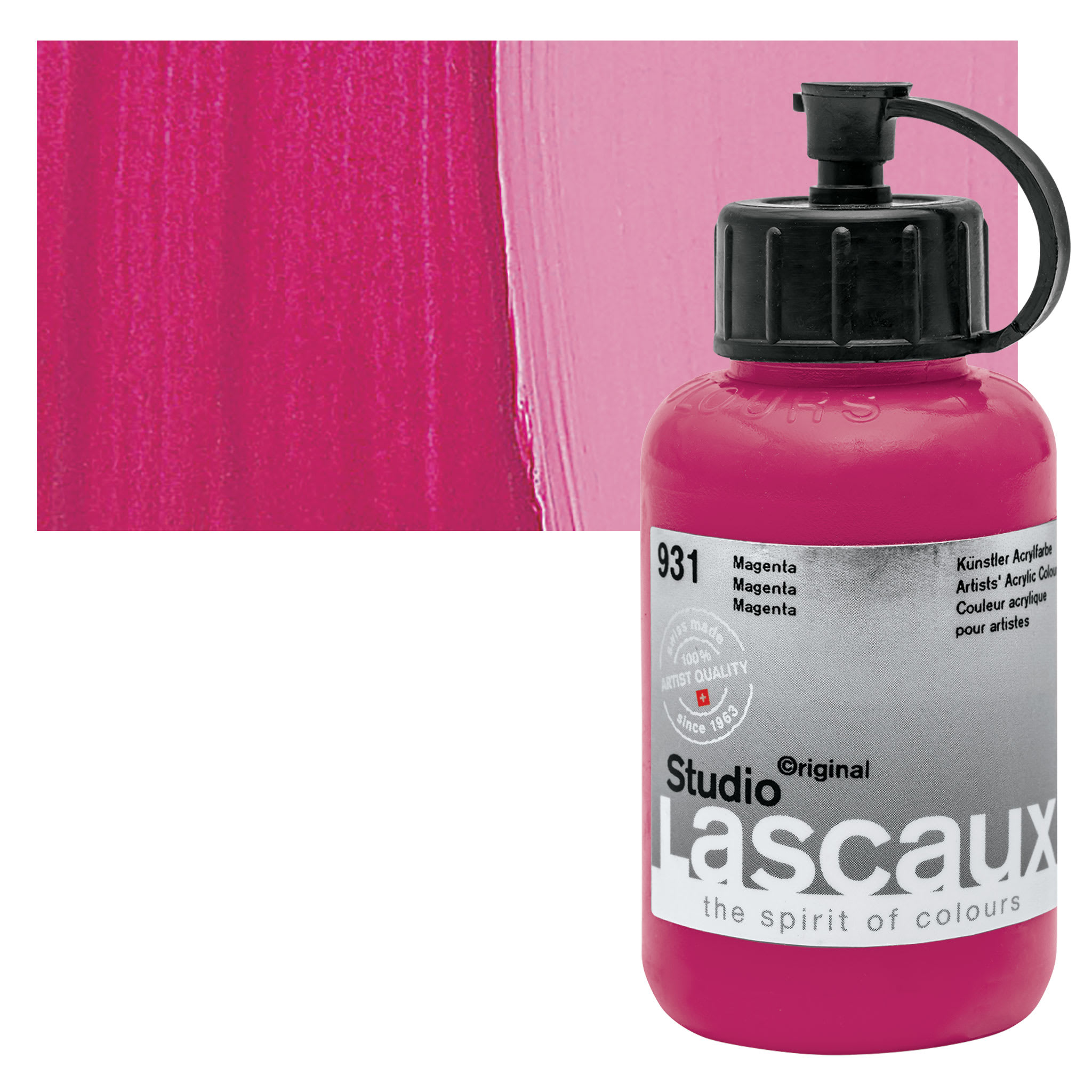 Lascaux Studio Acrylics - Magenta, 85 ml bottle