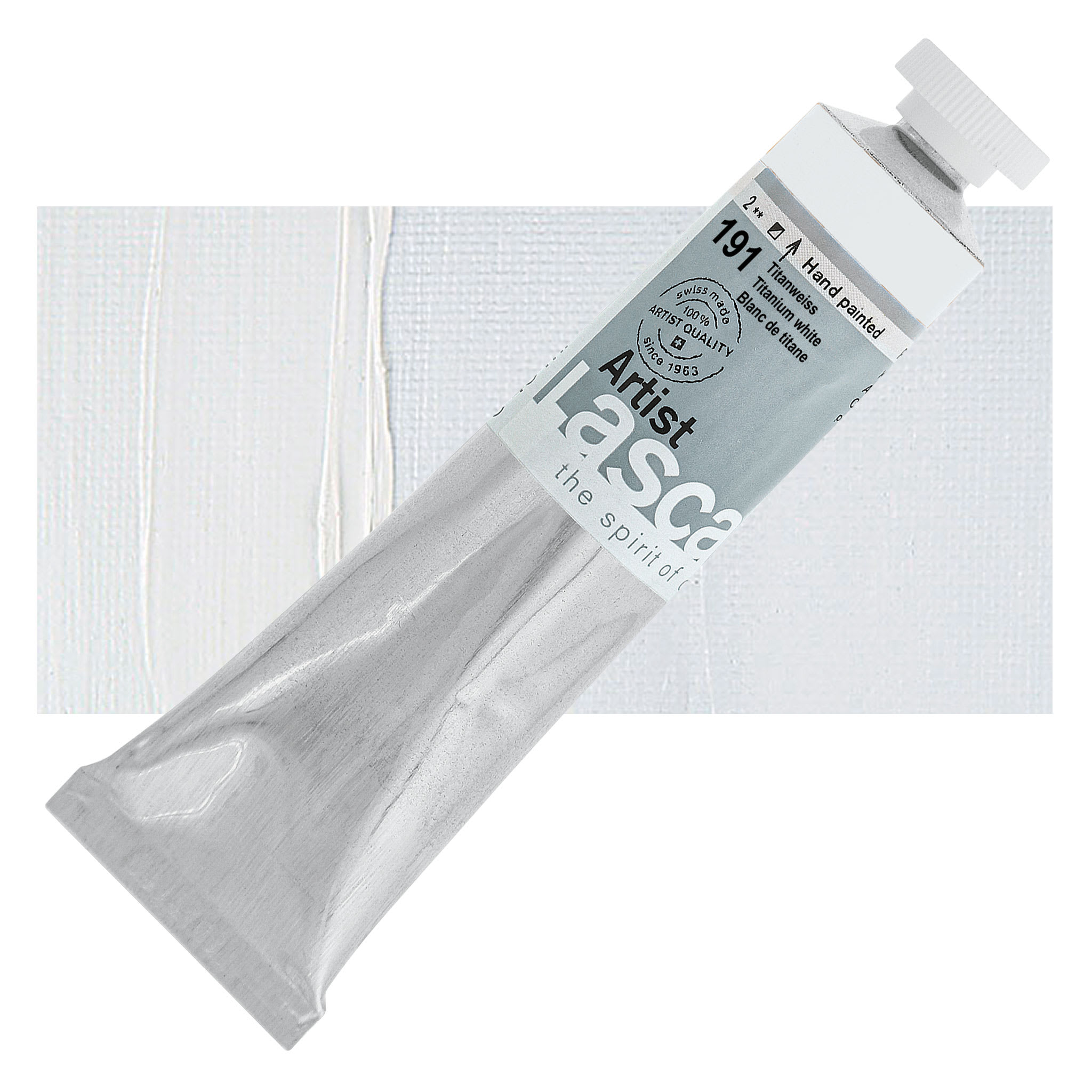 Lascaux Artist Acrylics - Titanium White, 45 ml tube