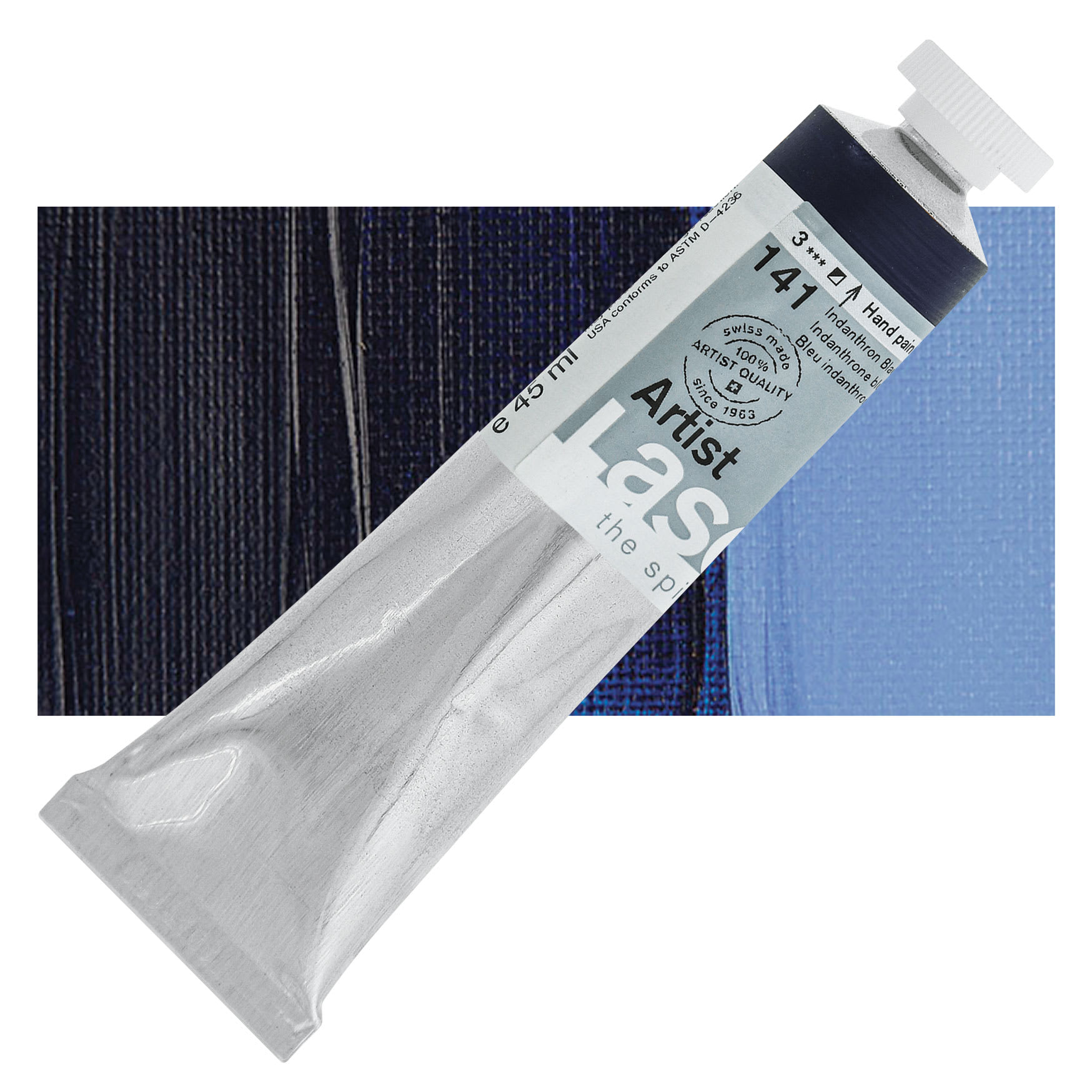 Lascaux Artist Acrylics - Indanthrone Blue, 45 ml tube