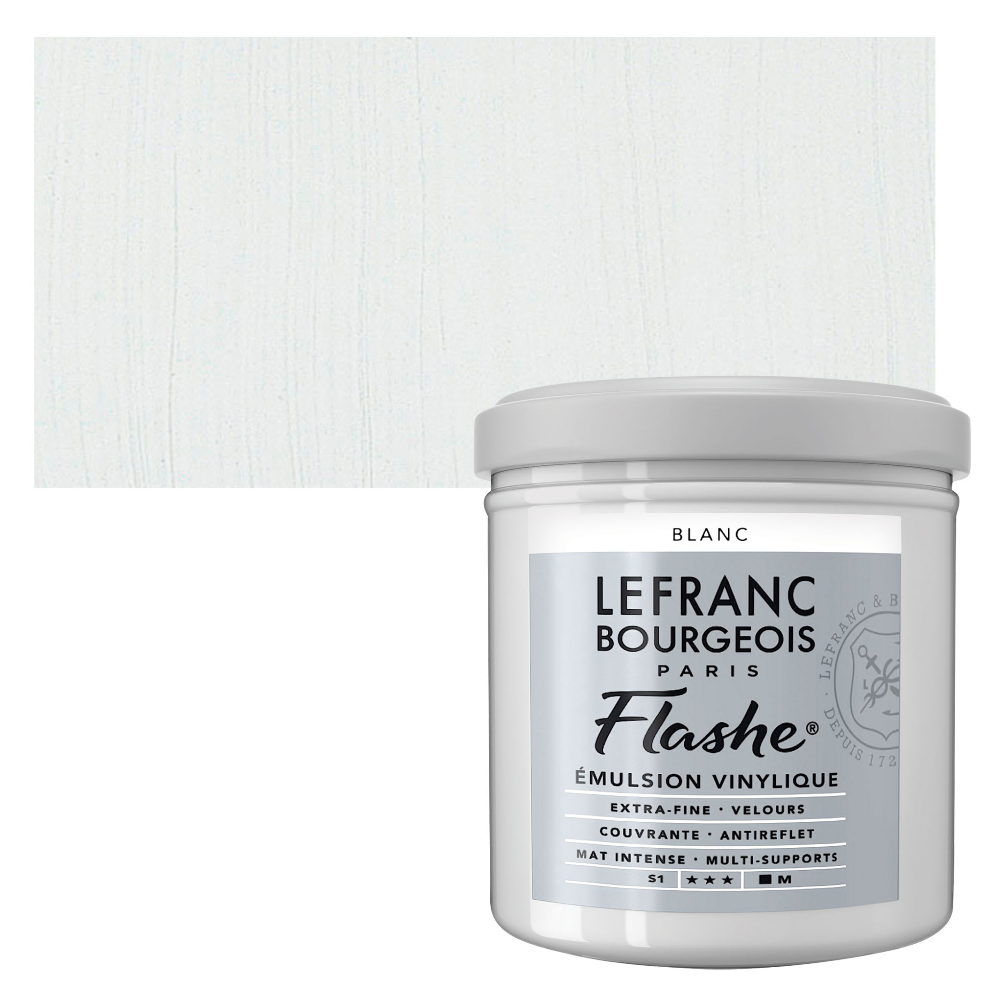 Lefranc & Bourgeois Flashe Vinyl Paint - White,  125 ml jar