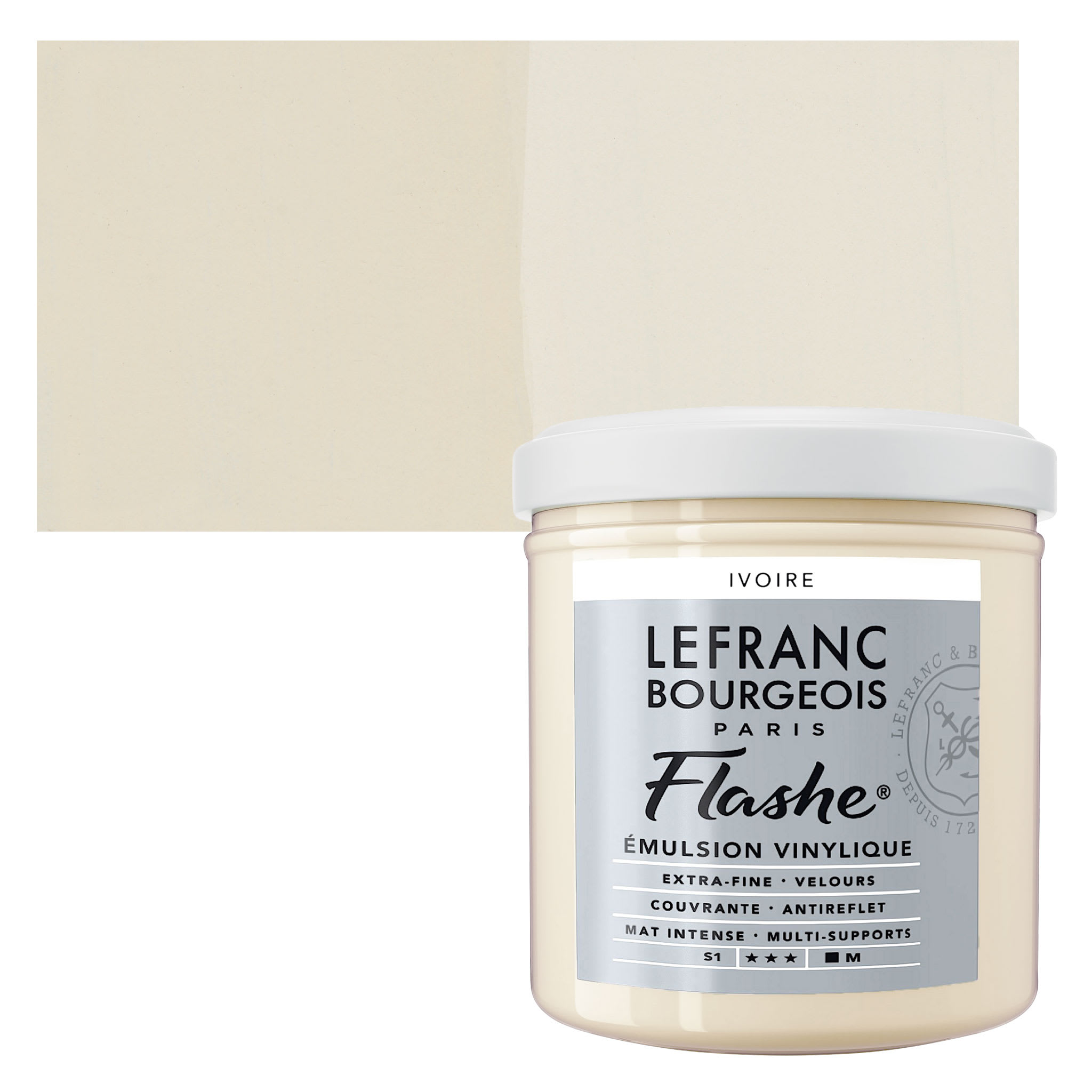 Lefranc & Bourgeois Flashe Vinyl Paint - Ivory, 125 ml jar