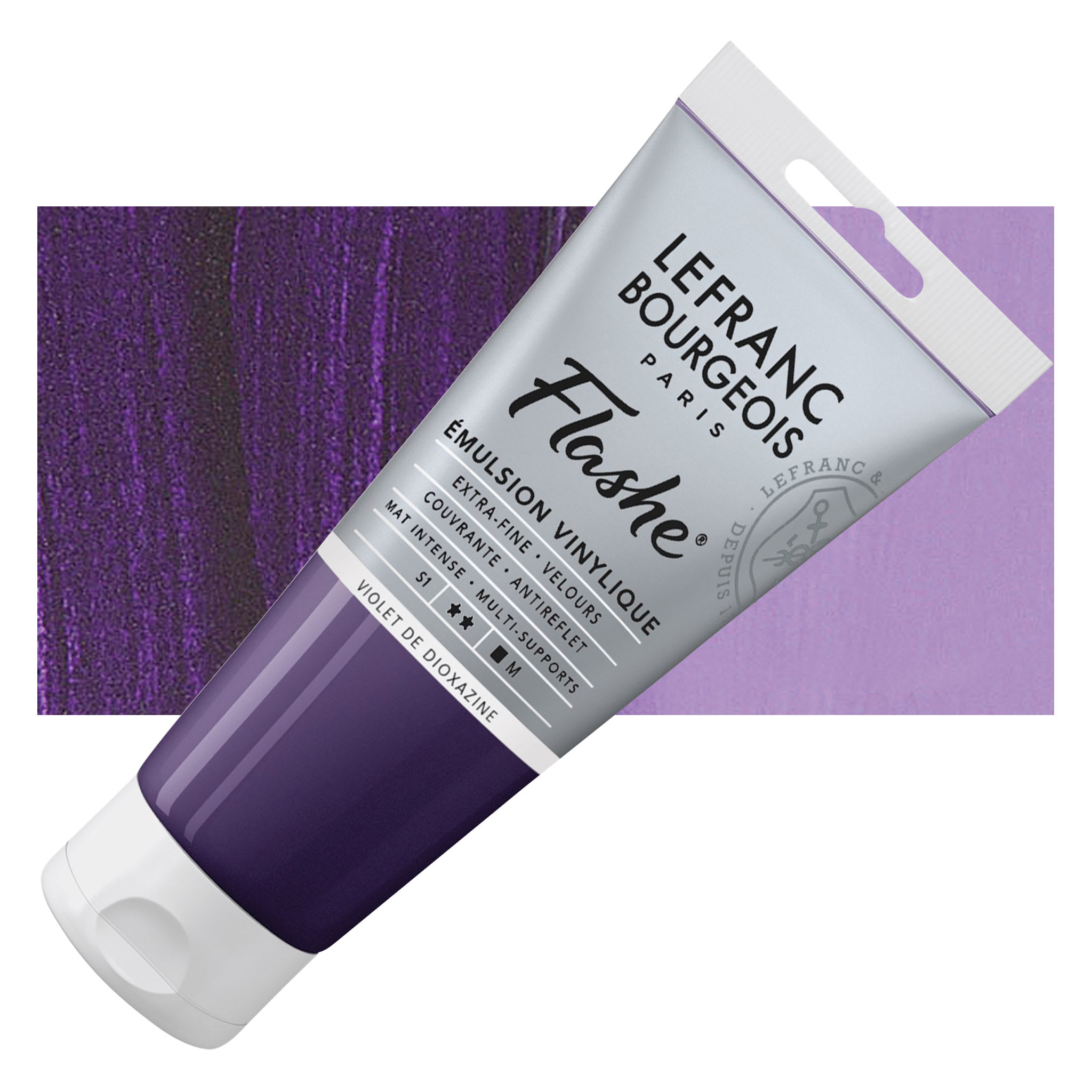 Lefranc & Bourgeois Flashe Vinyl Paint - Dioxazine Violet, 80 ml