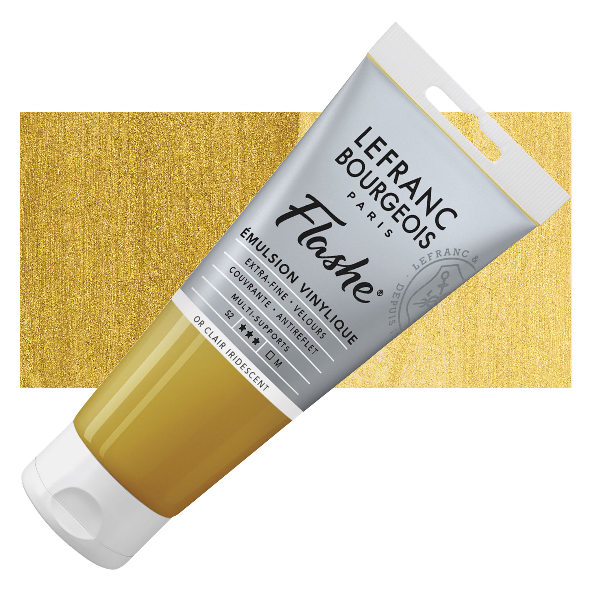 Lefranc & Bourgeois Flashe Vinyl Paint - Iridescent Light Gold, 80 ml