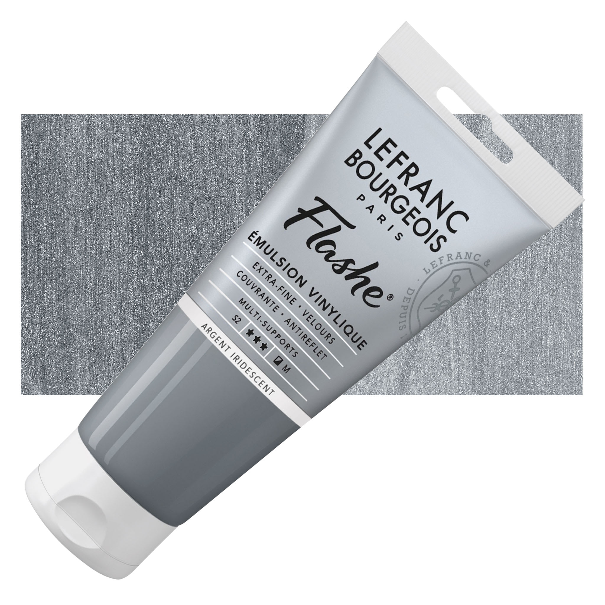 Lefranc & Bourgeois Flashe Vinyl Paint - Iridescent Silver, 80 ml