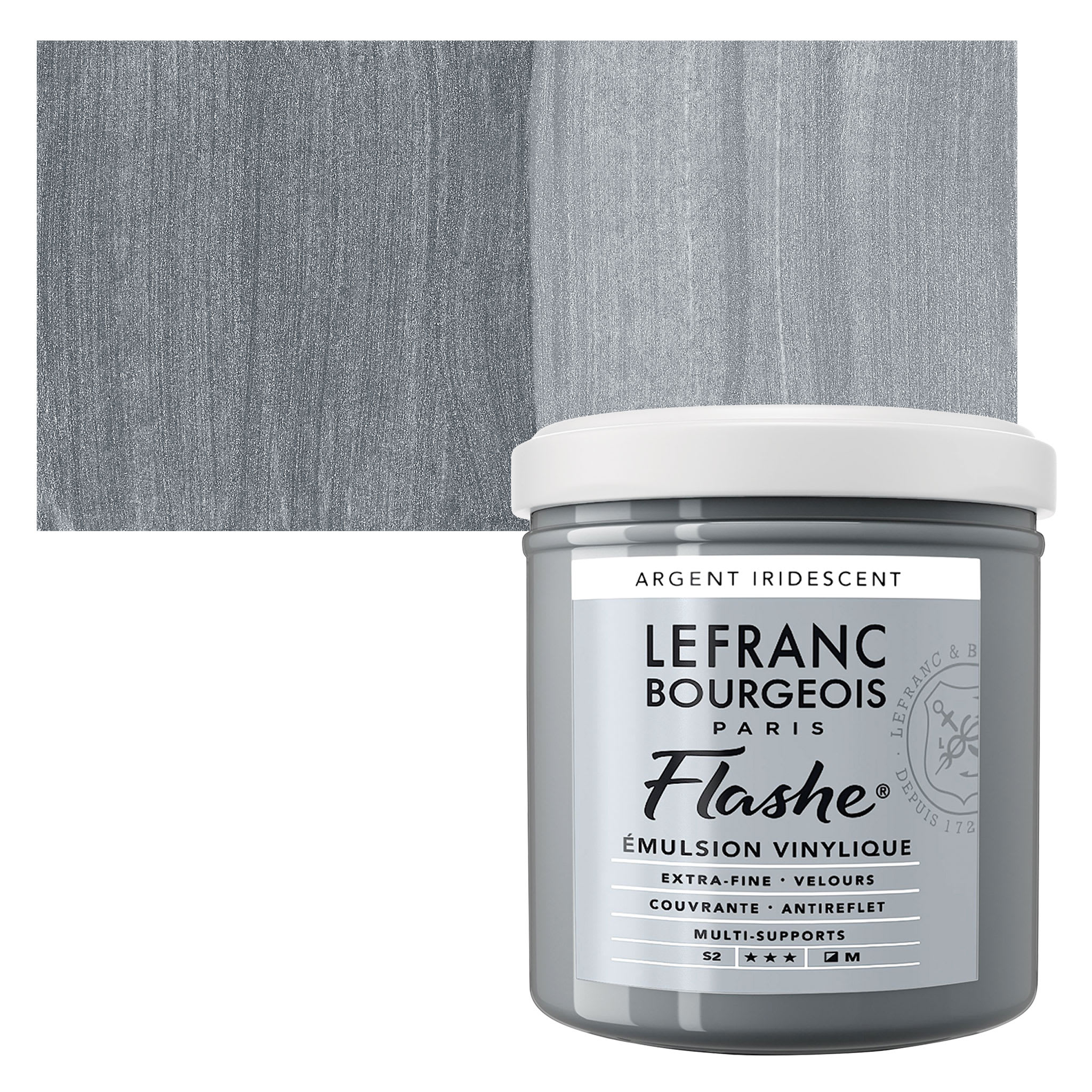 Lefranc & Bourgeois Flashe Vinyl Paint - 125 ml, Silver