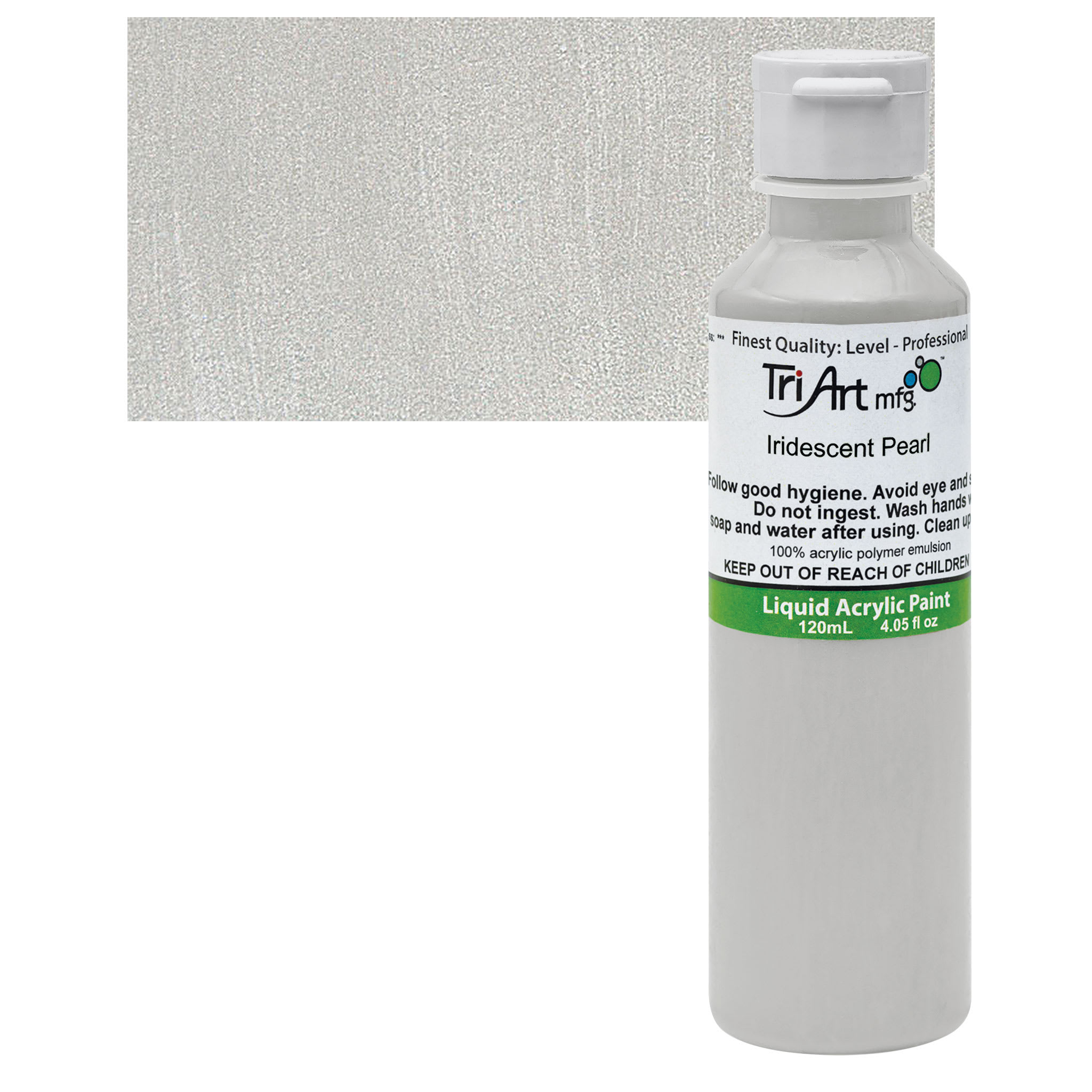 Tri-Art Liquid Artist Acrylics - Iridescent Pearl, 120 ml bottle