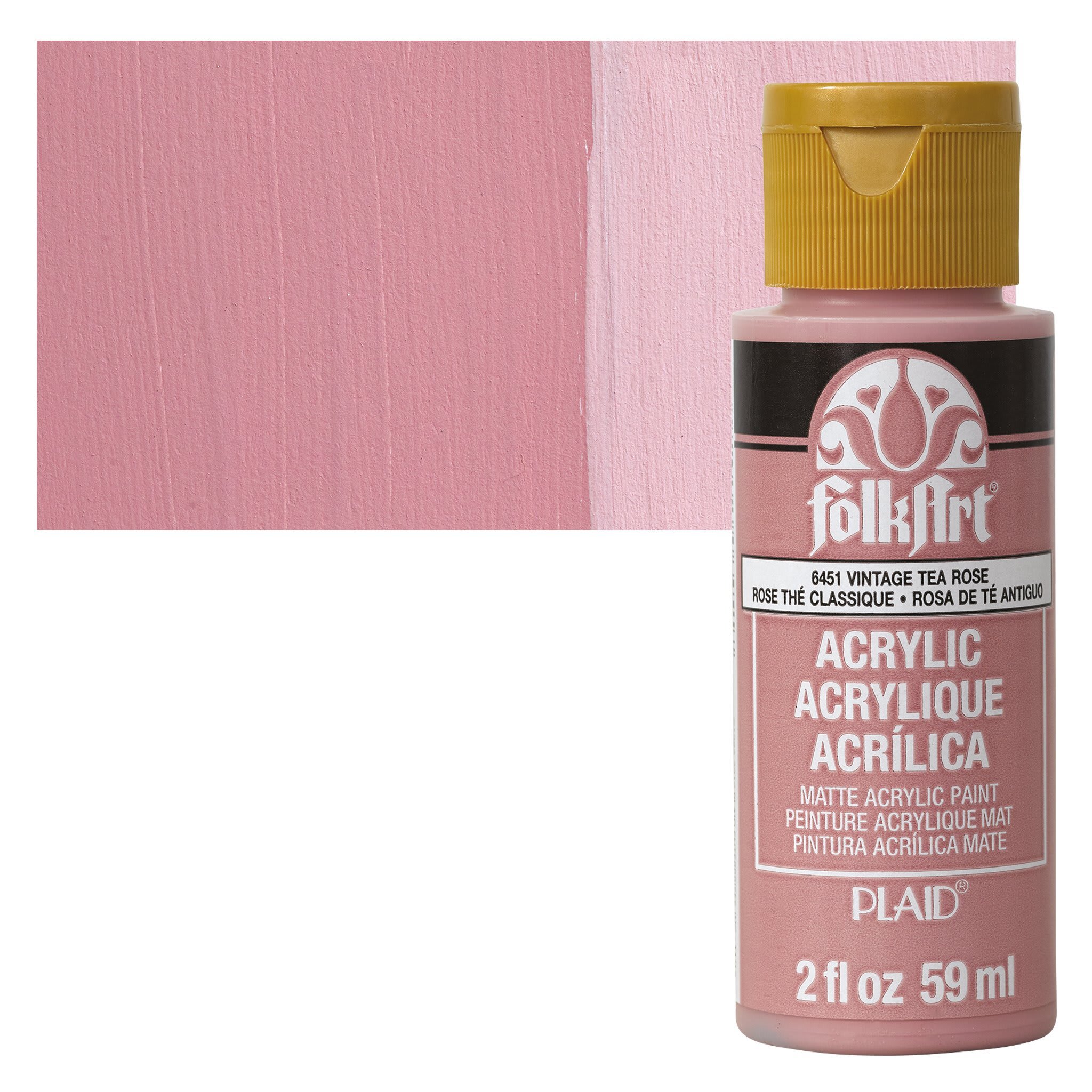 FolkArt® 2 oz Matte Acrylic Paint By Folk Art in 6451 Vintage Tea Rose | 2 fl oz