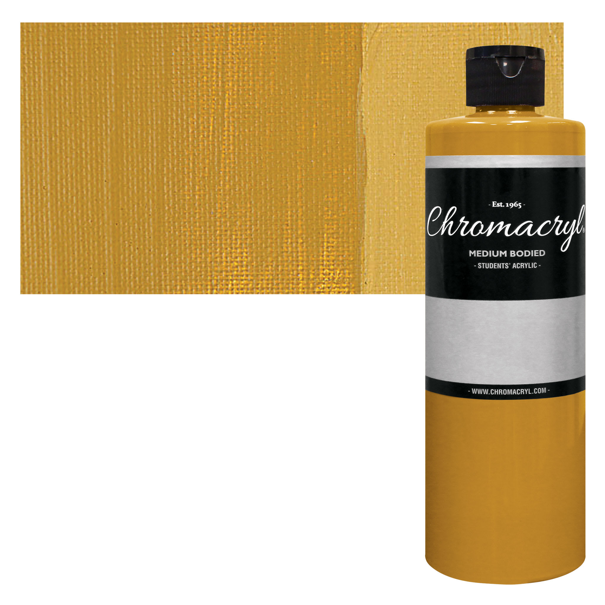 Chromacryl Students' Acrylics - Yellow Oxide, 16 oz bottle