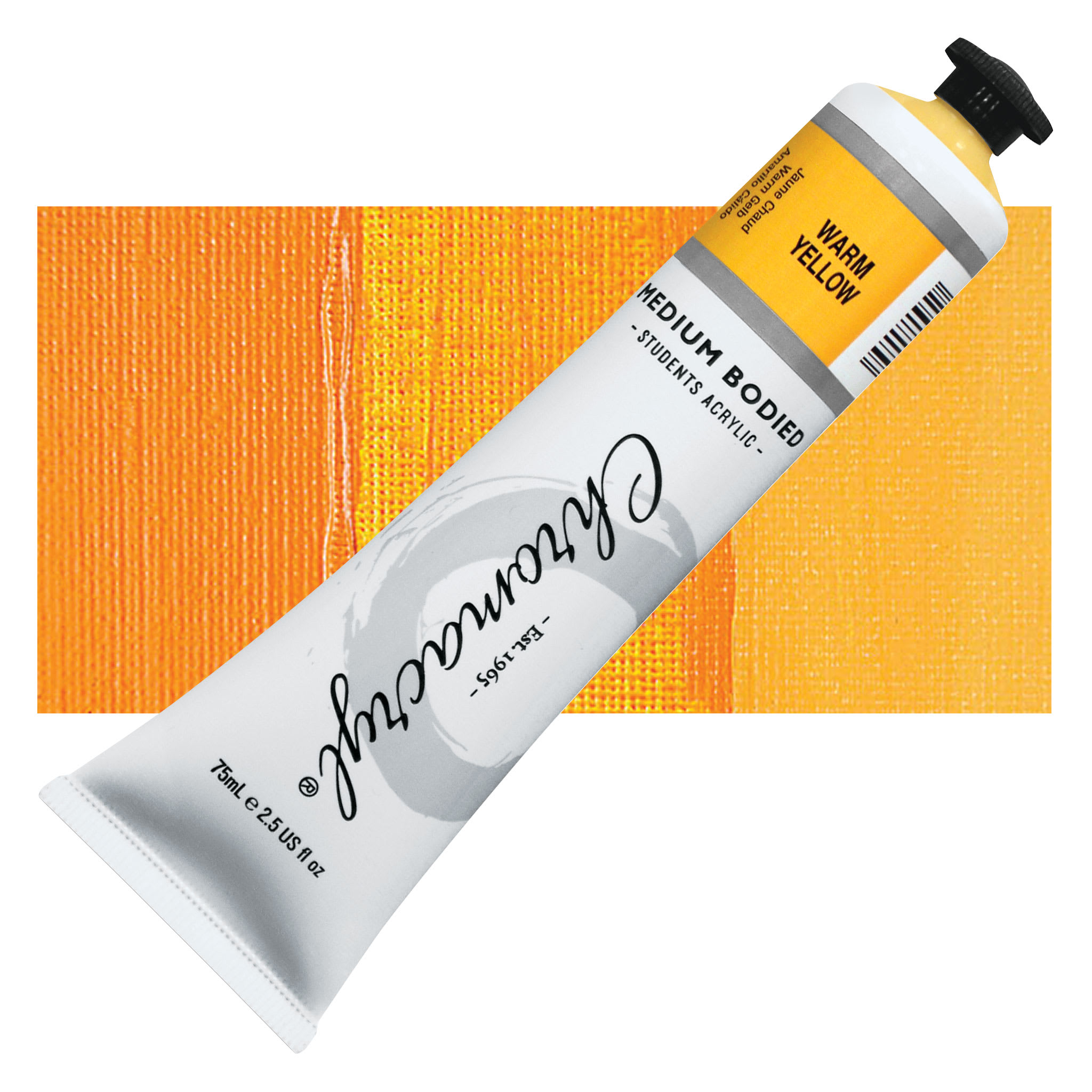 Chromacryl Students' Acrylics - Warm Yellow, 2.5 oz tube