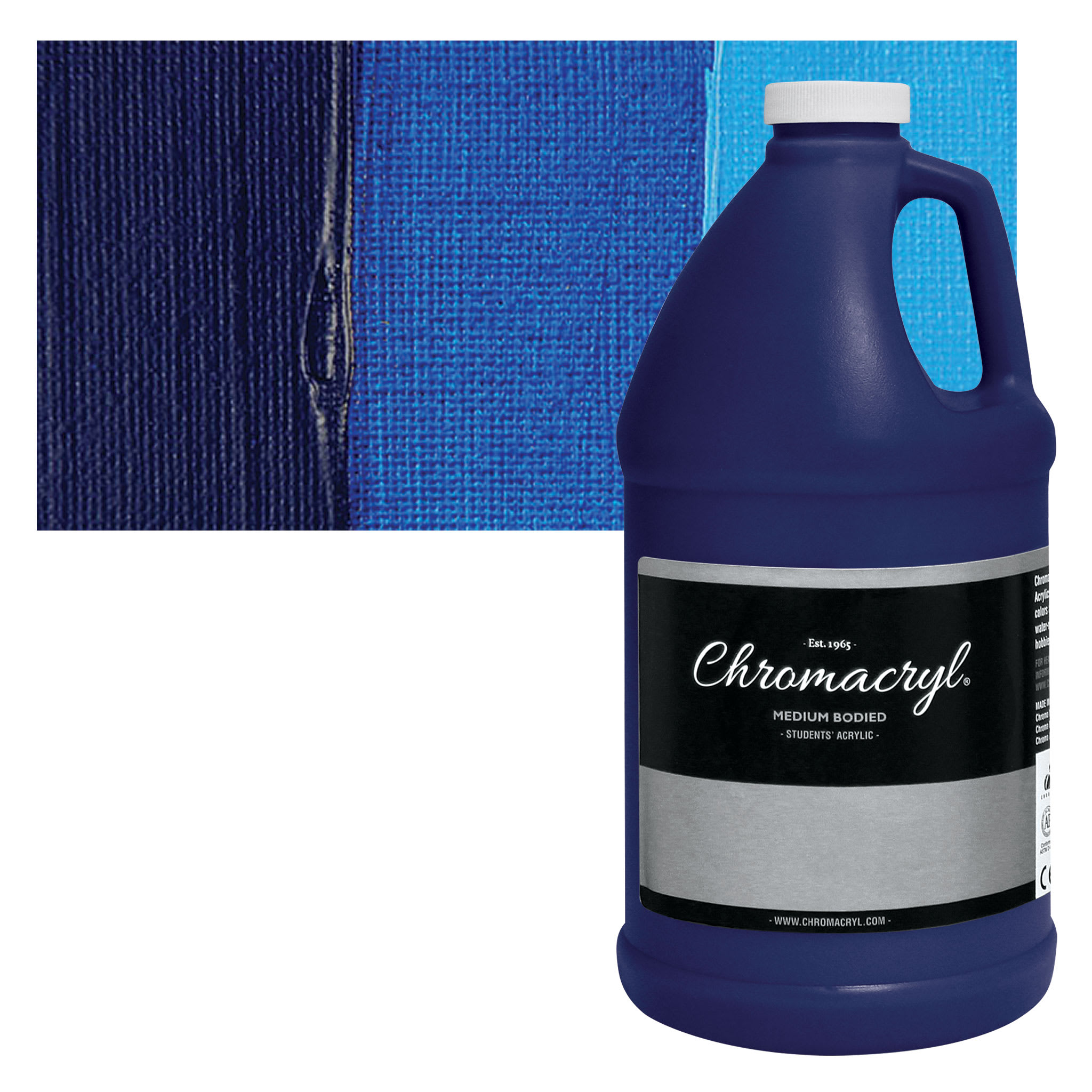 Chromacryl Students' Acrylics - Cool Blue, 64 oz bottle